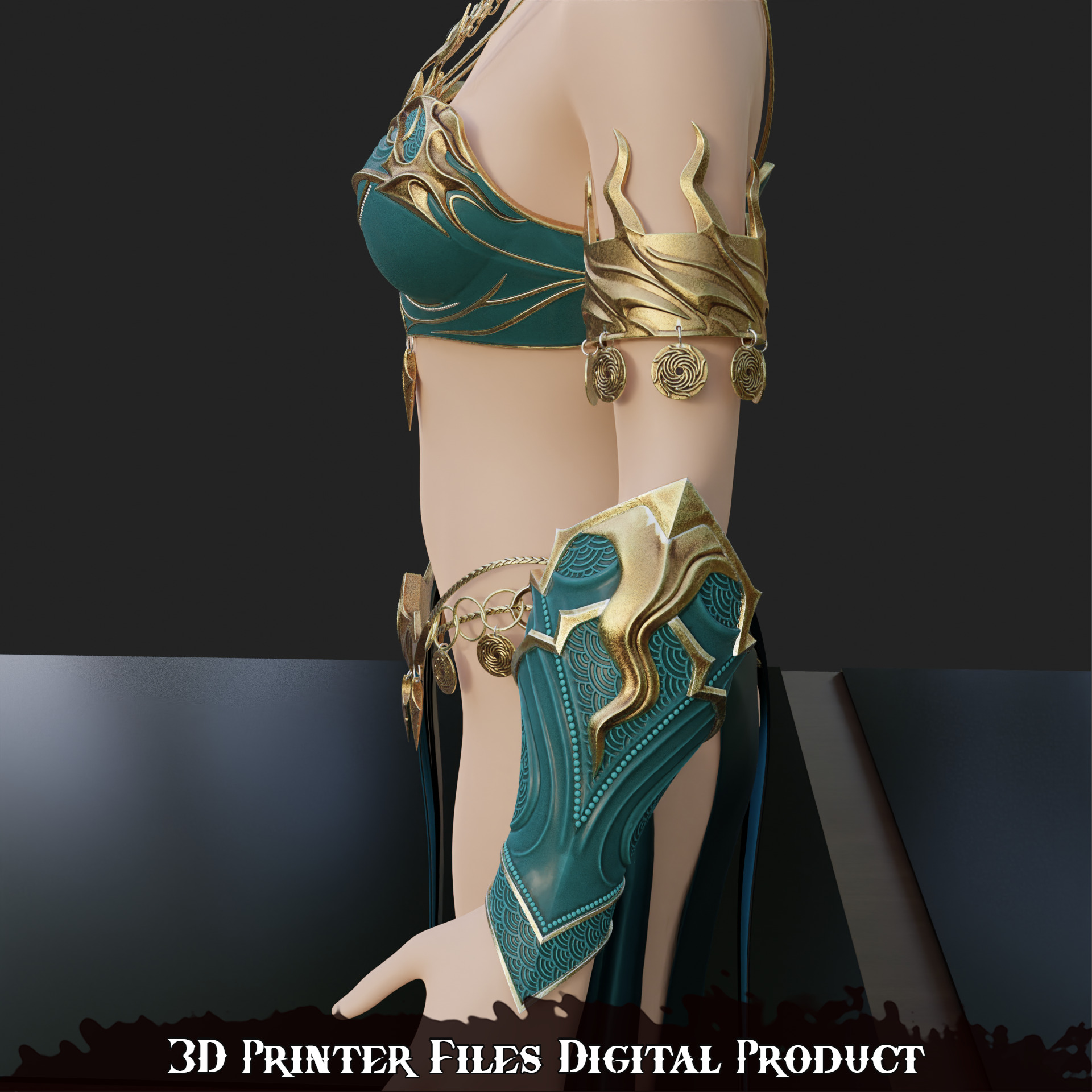 Fantasy Shar Cosplay Accessories Baldurs Gate 3 3D print model_14