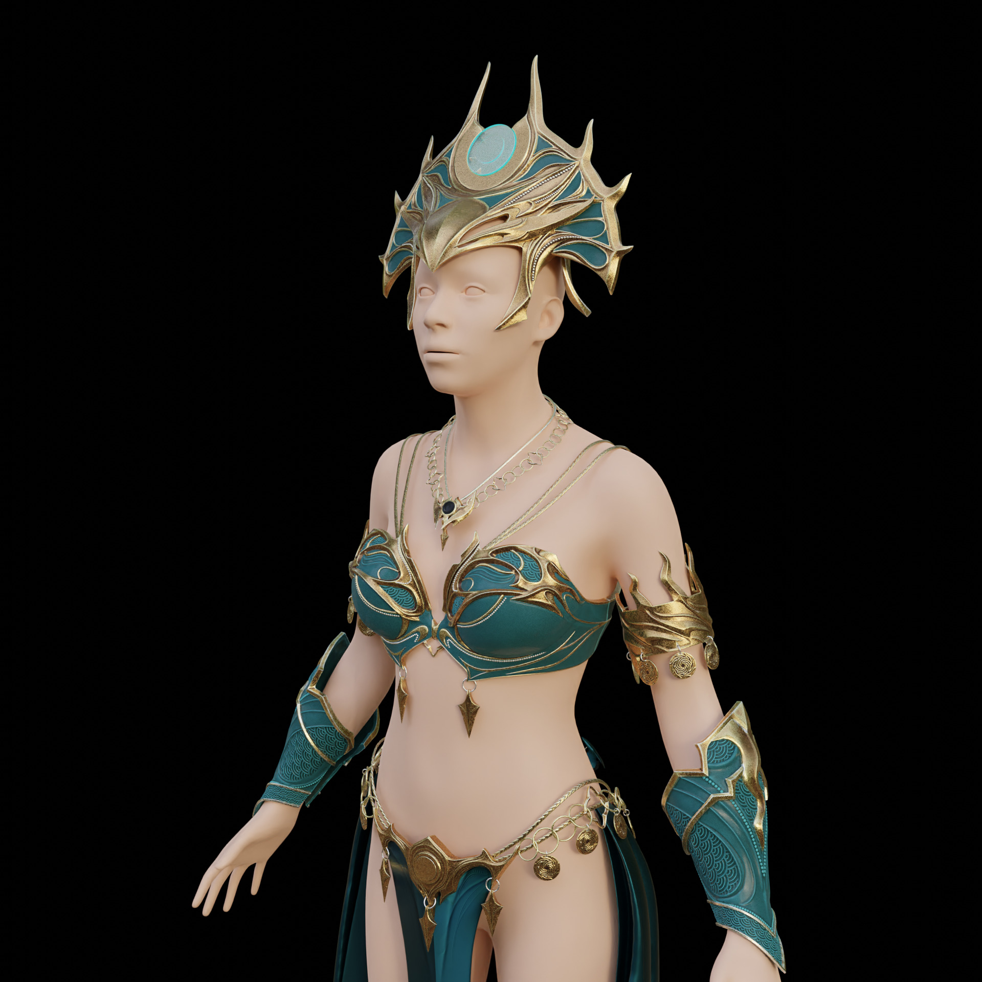 Fantasy Shar Cosplay Accessories Baldurs Gate 3 3D print model_3