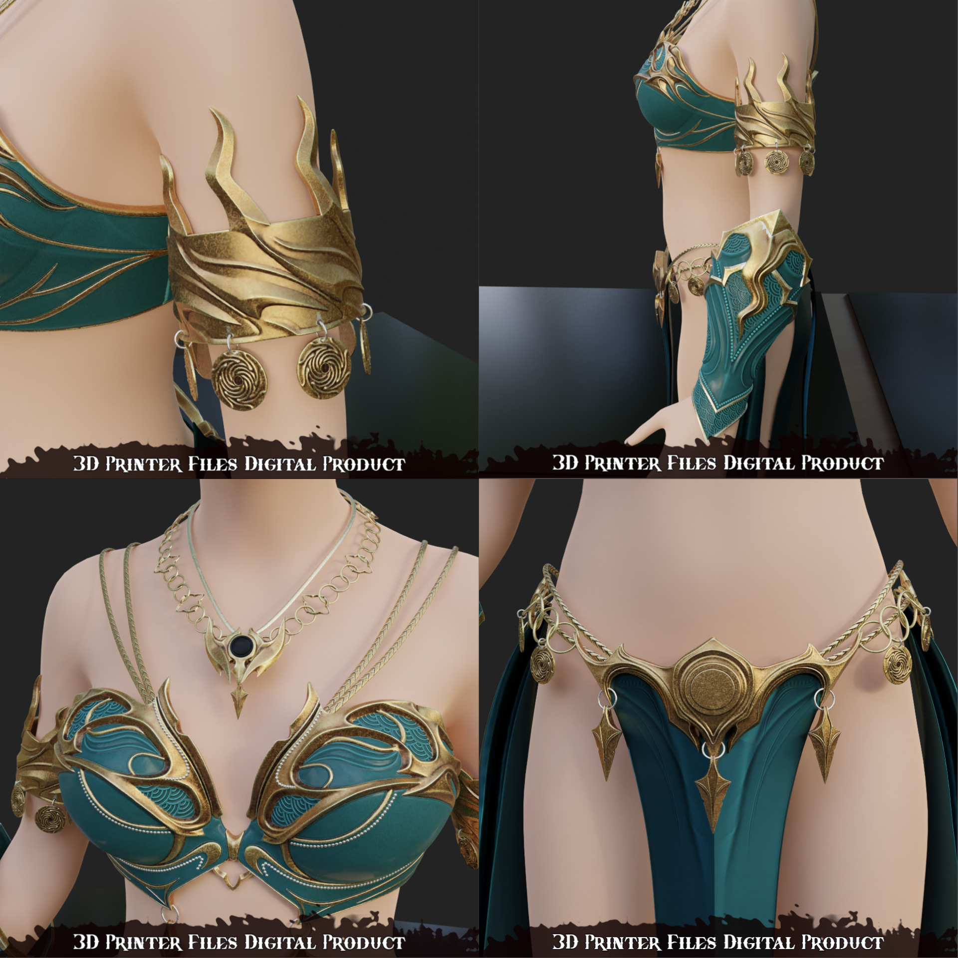 Fantasy Shar Cosplay Accessories Baldurs Gate 3 3D print model_7