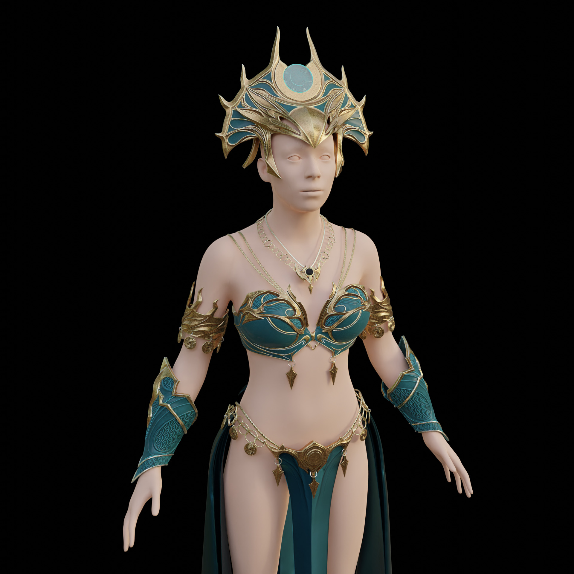 Fantasy Shar Cosplay Accessories Baldurs Gate 3 3D print model_15