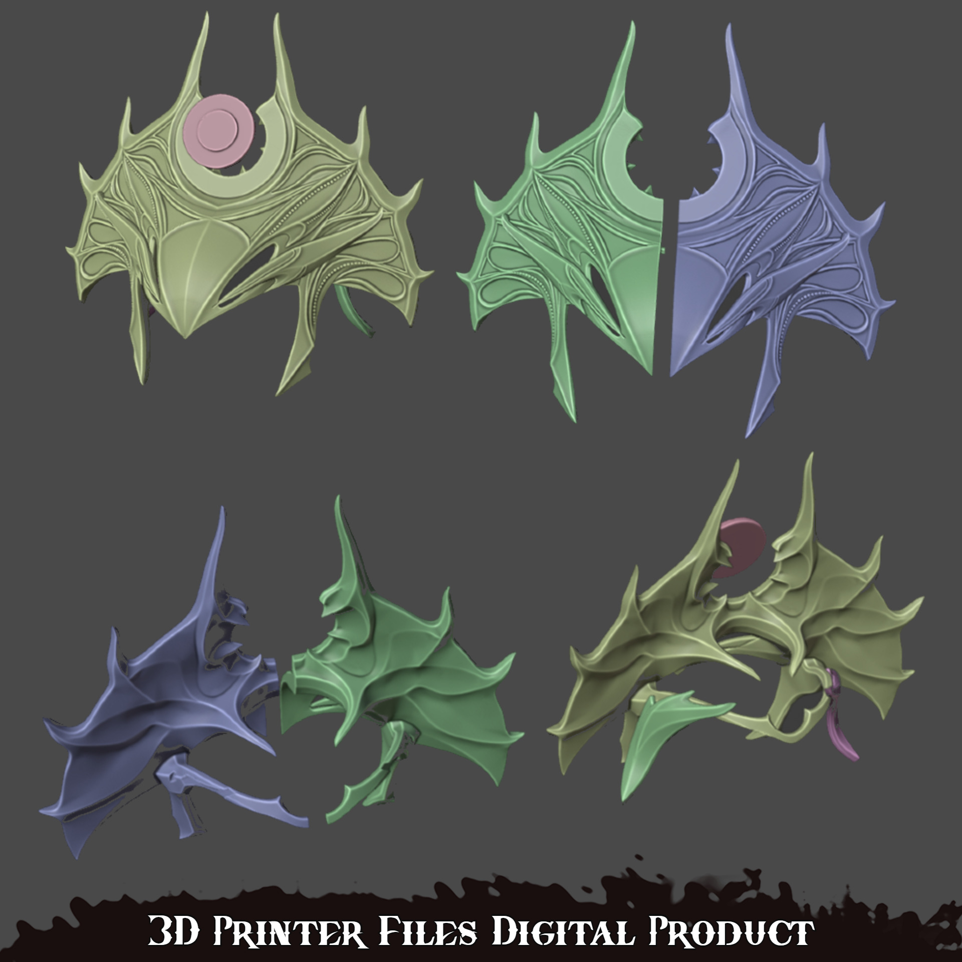 Fantasy Shar Cosplay Accessories Baldurs Gate 3 3D print model_28