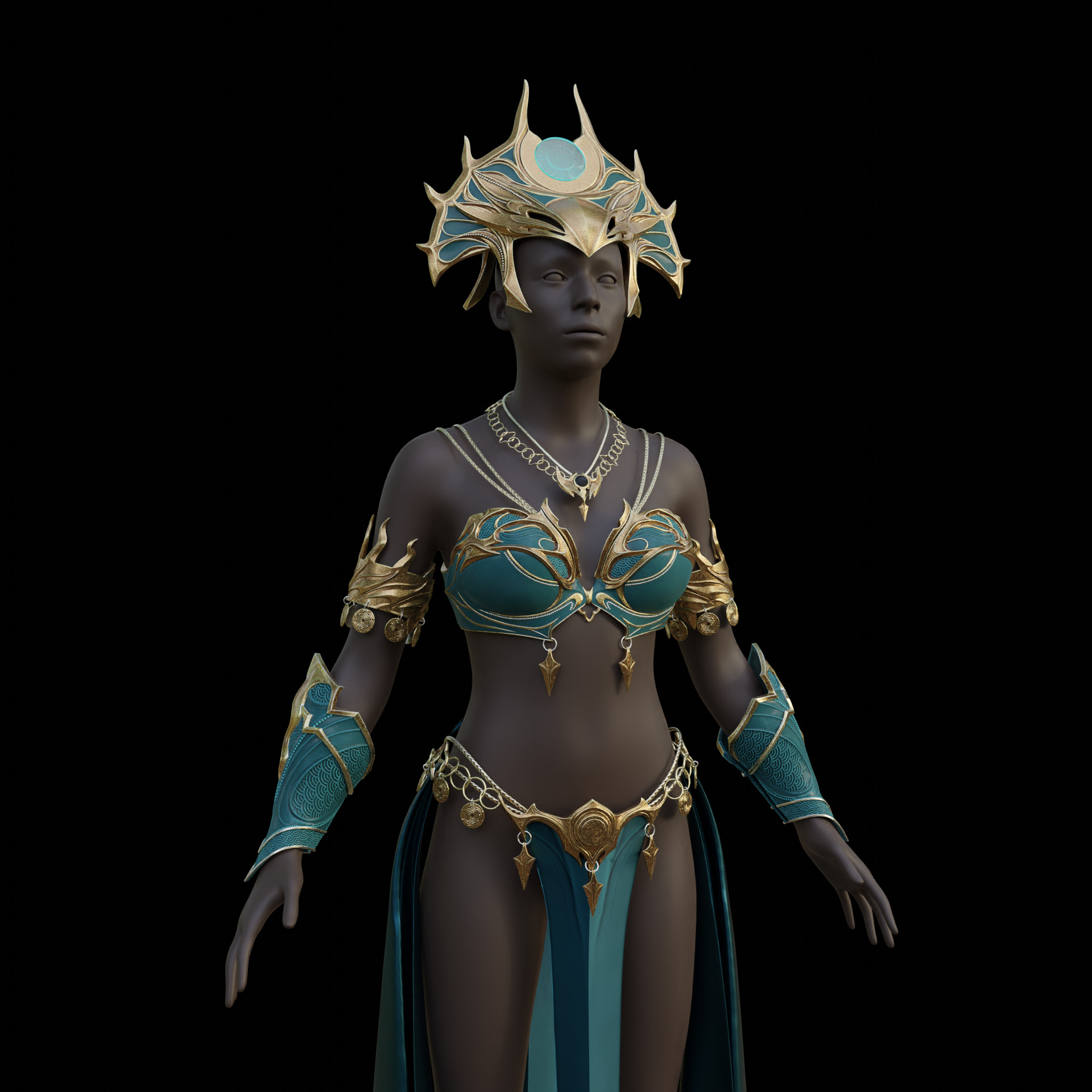 Fantasy Shar Cosplay Accessories Baldurs Gate 3 3D print model_19