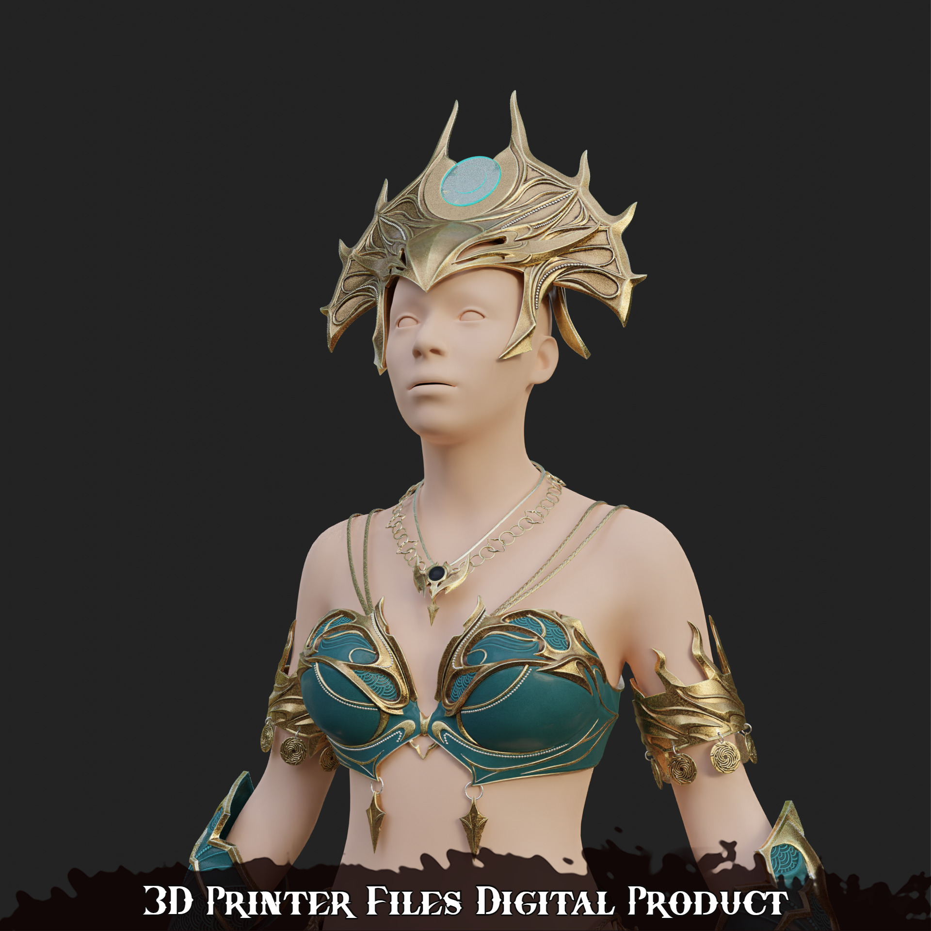 Fantasy Shar Cosplay Accessories Baldurs Gate 3 3D print model_20