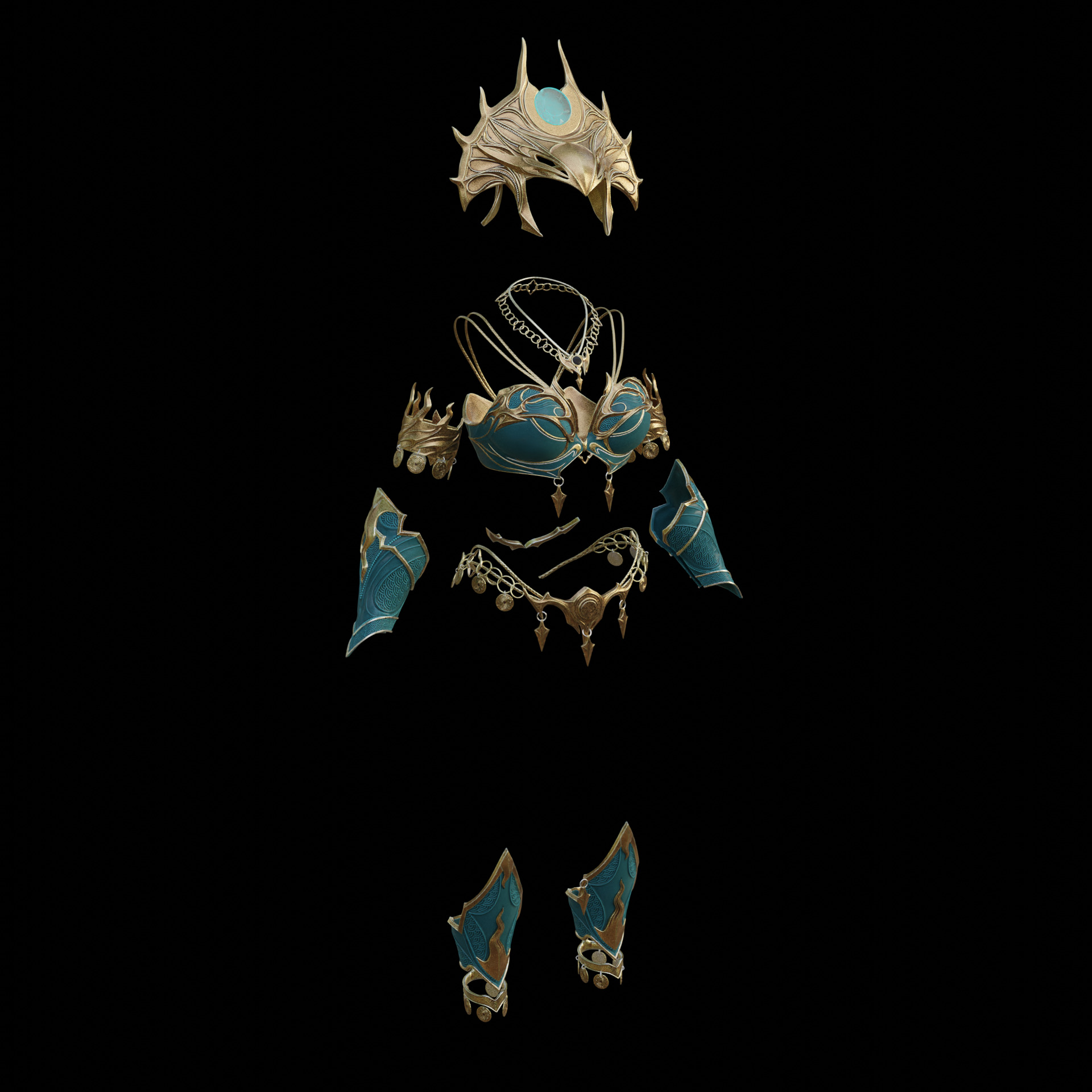 Fantasy Shar Cosplay Accessories Baldurs Gate 3 3D print model_6