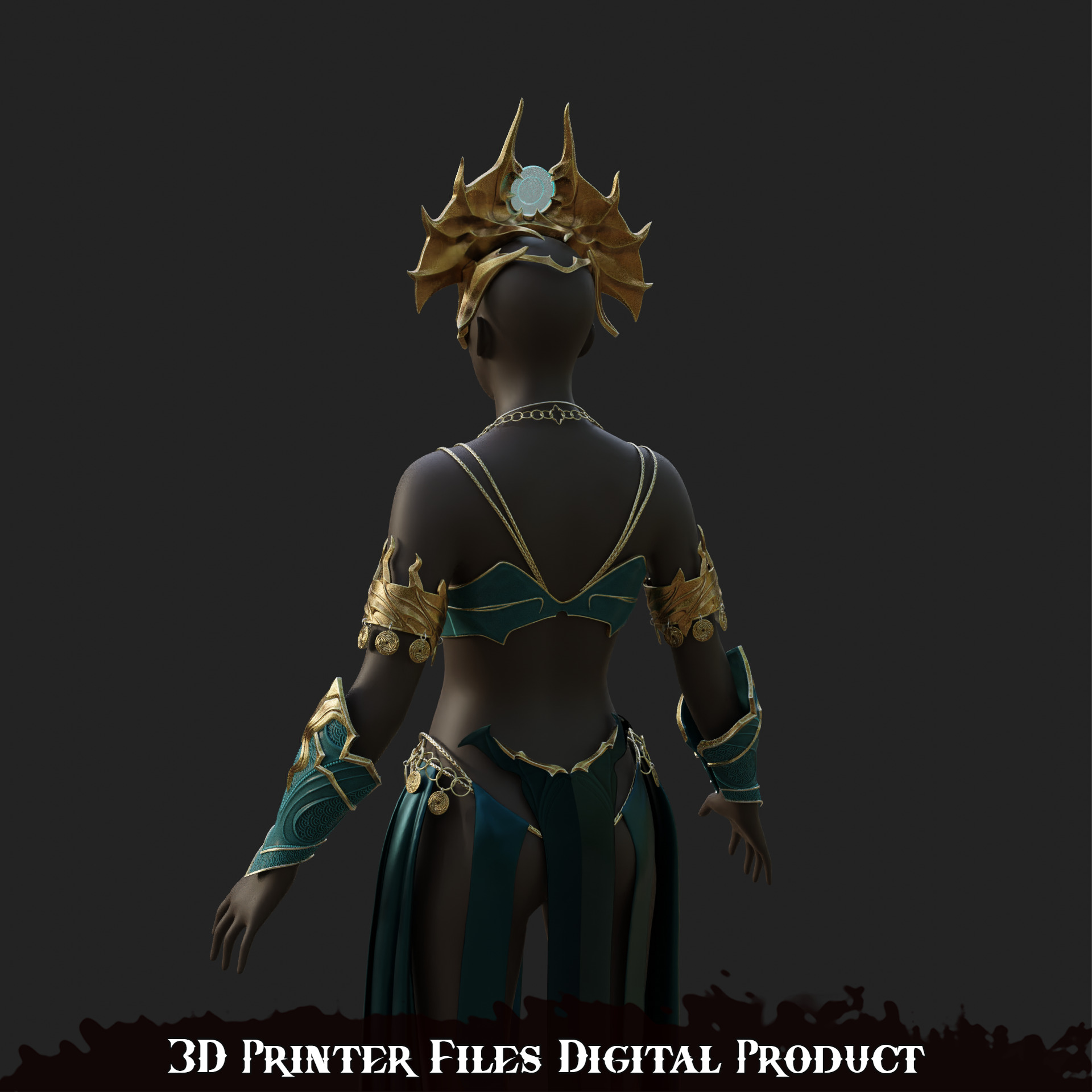 Fantasy Shar Cosplay Accessories Baldurs Gate 3 3D print model_18