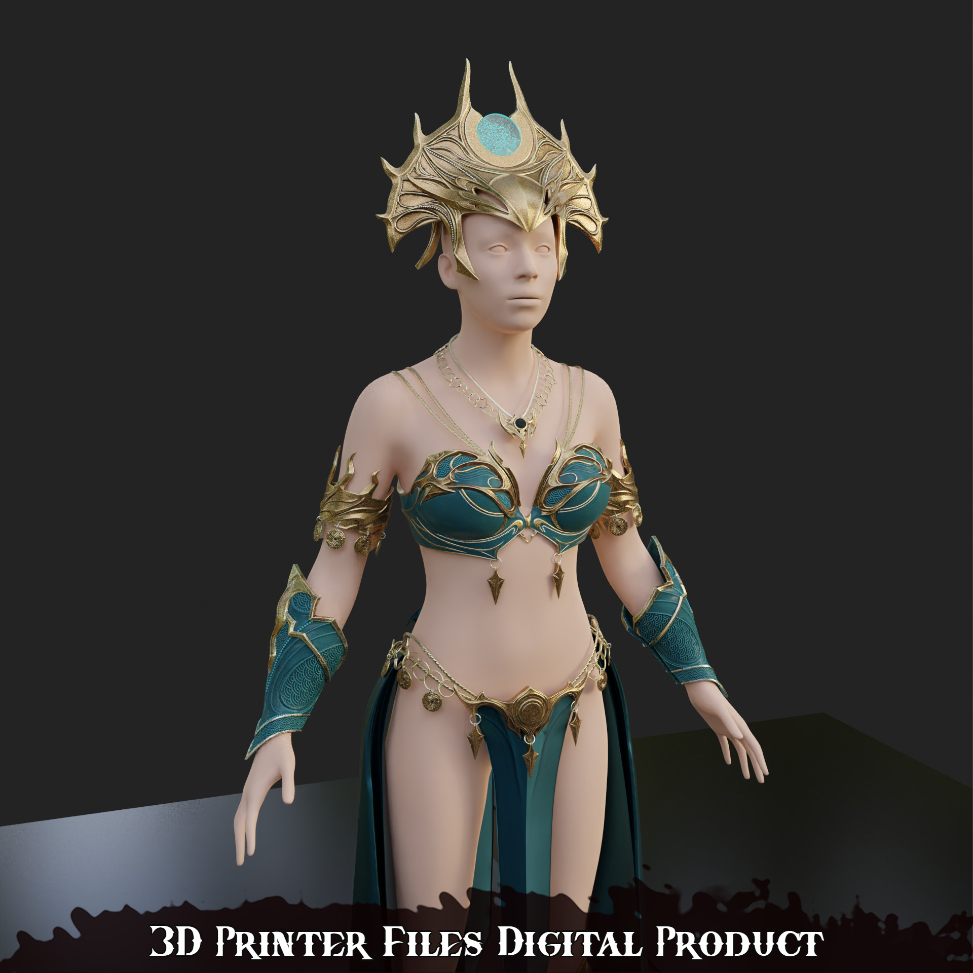 Fantasy Shar Cosplay Accessories Baldurs Gate 3 3D print model_1
