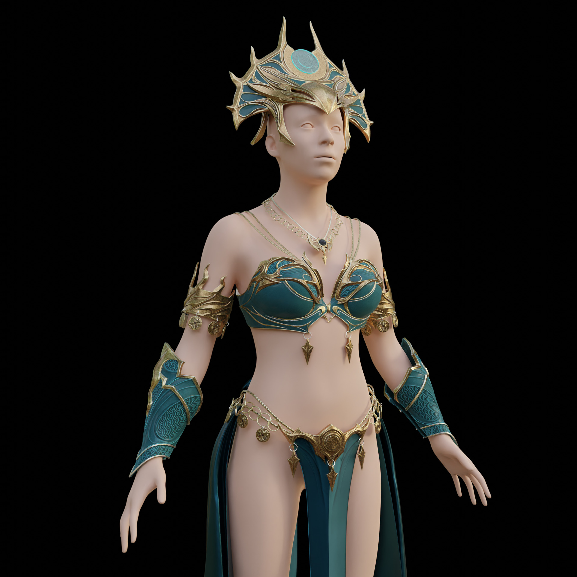 Fantasy Shar Cosplay Accessories Baldurs Gate 3 3D print model_2