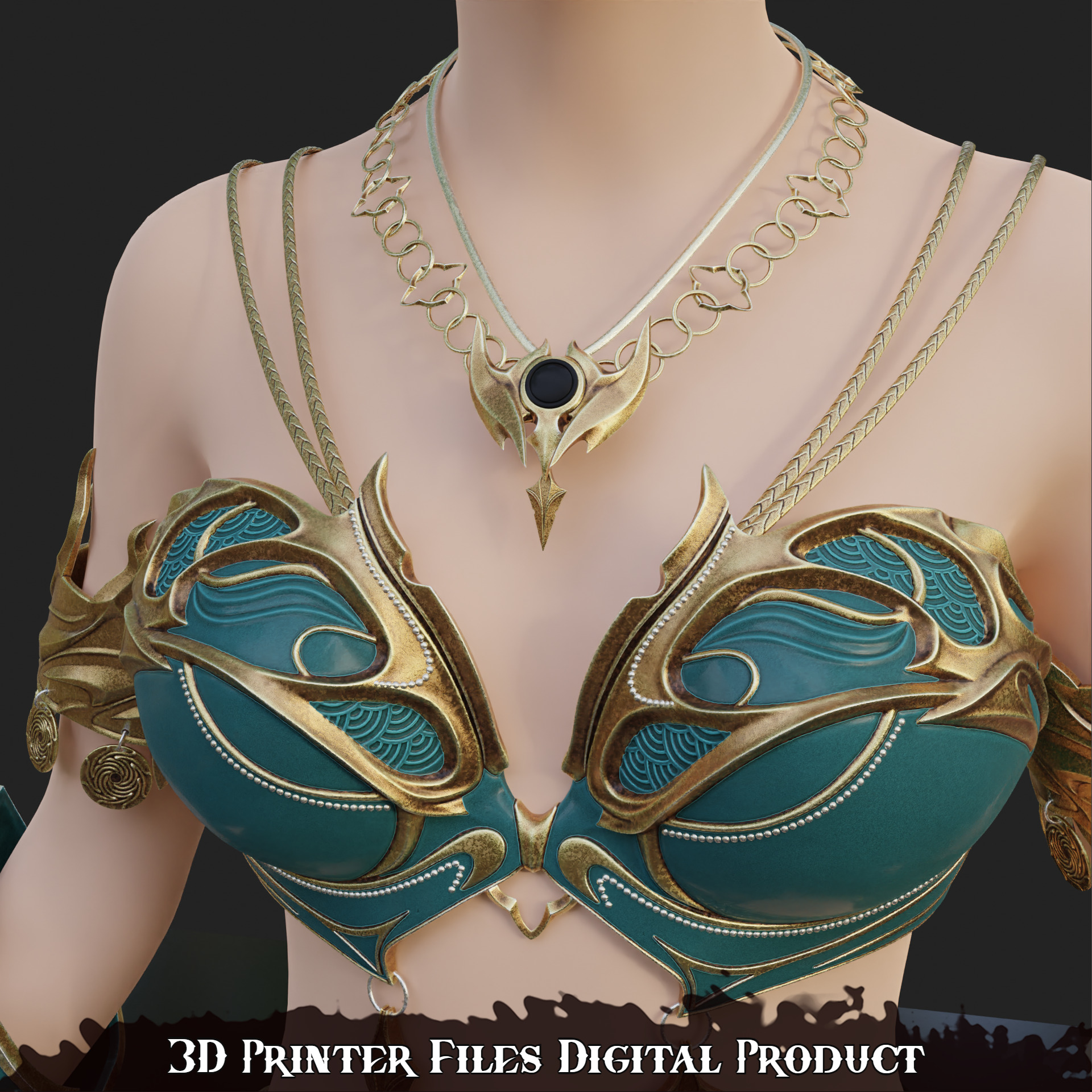 Fantasy Shar Cosplay Accessories Baldurs Gate 3 3D print model_9