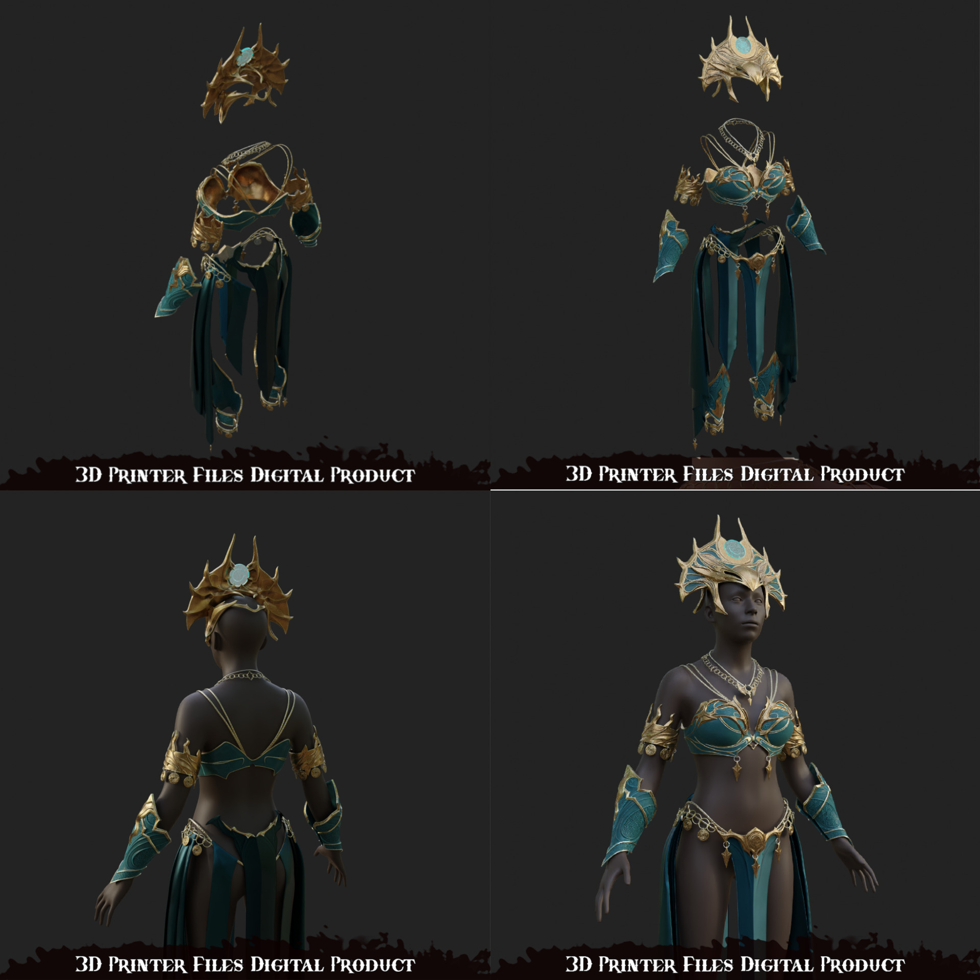 Fantasy Shar Cosplay Accessories Baldurs Gate 3 3D print model_21