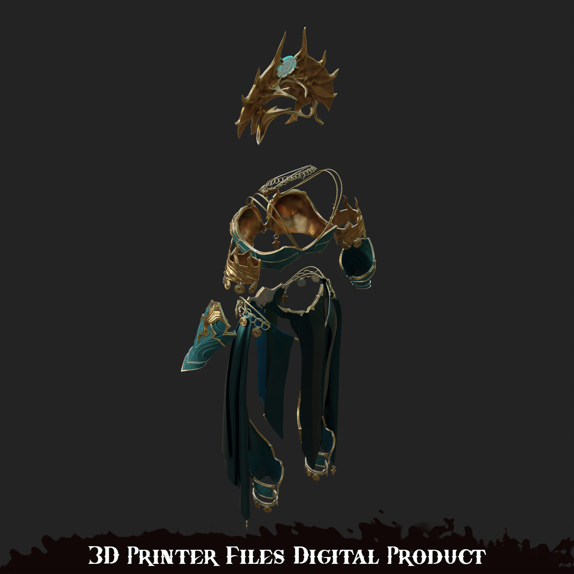 Fantasy Shar Cosplay Accessories Baldurs Gate 3 3D print model_5