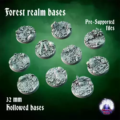  Forest realm bases - 32mm