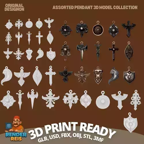 Carry the Marks of Fantasy  Assorted Pendant 