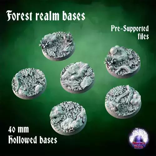Forest realm bases - 40mm