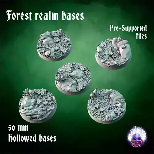 Forest realm bases - 50mm