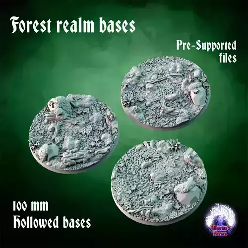  Forest realm bases - 100mm