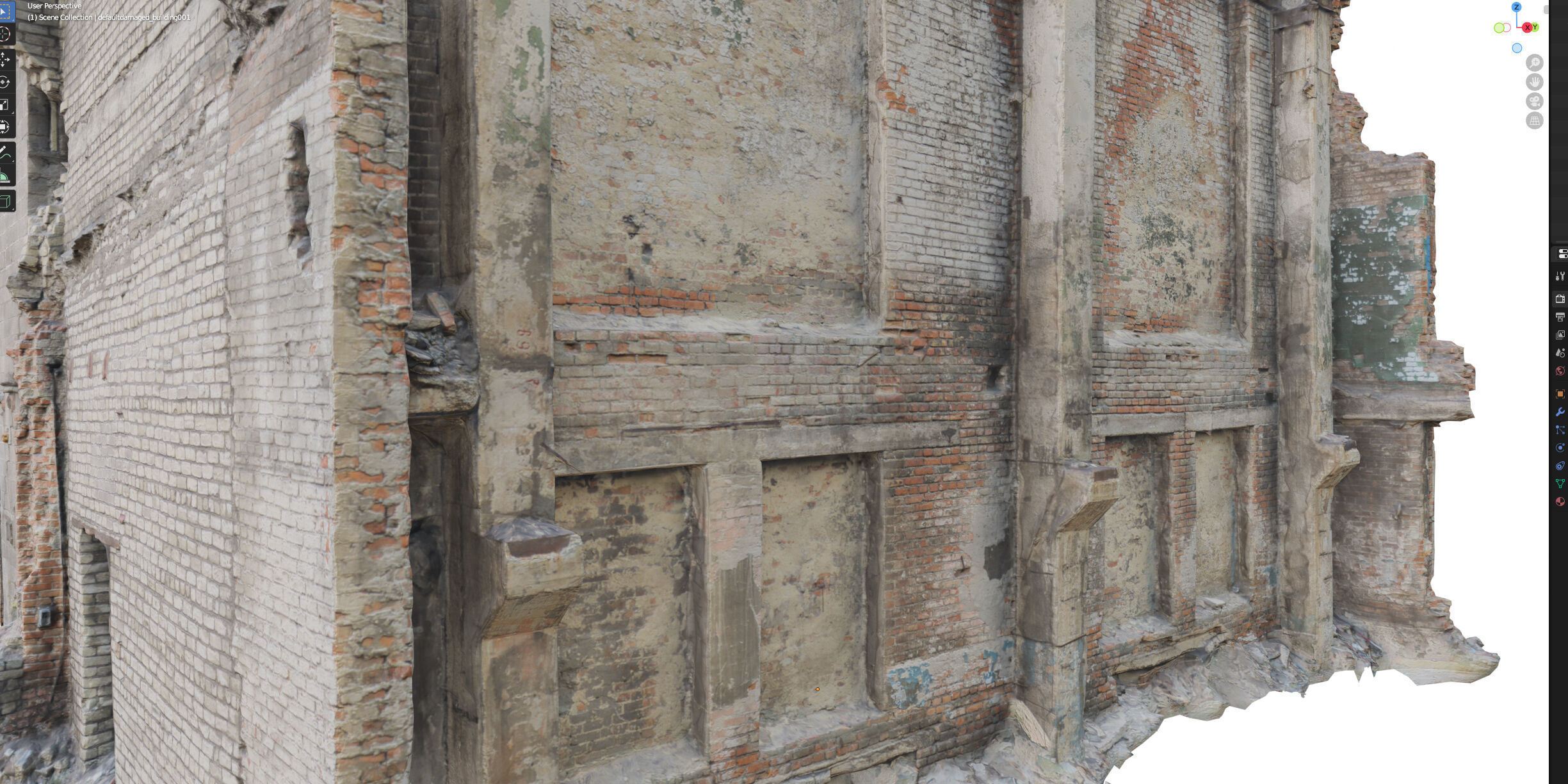 Destroyed industrial building 01 3D model_23