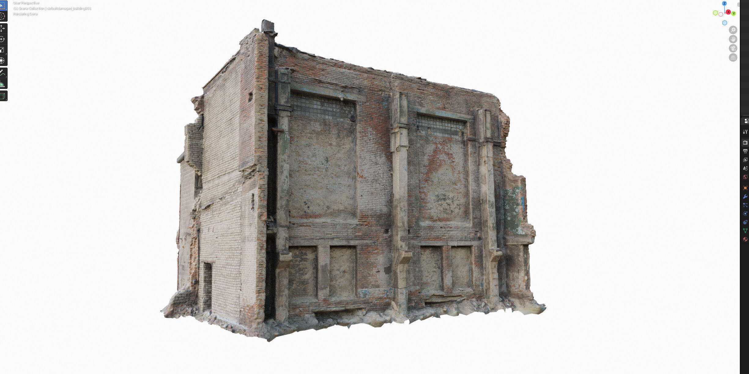 Destroyed industrial building 01 3D model_12