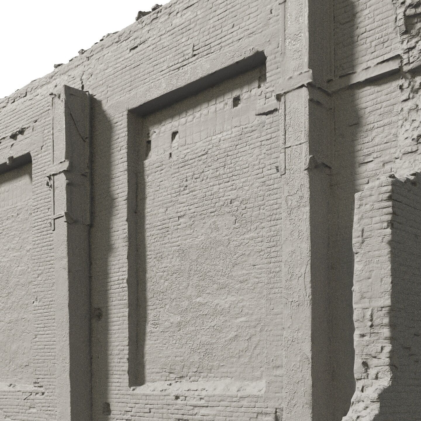 Destroyed industrial building 01 3D model_22