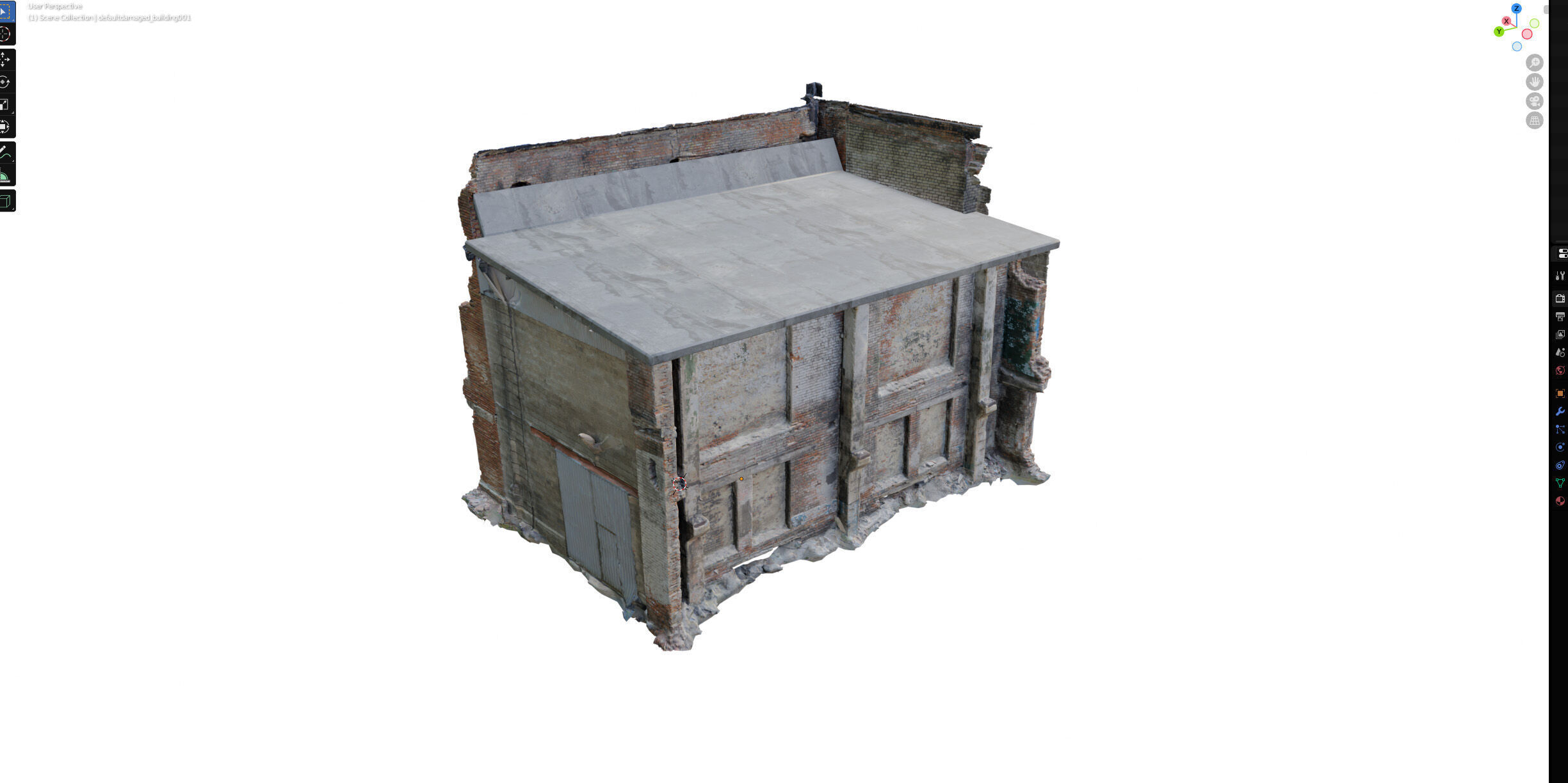 Destroyed industrial building 01 3D model_18