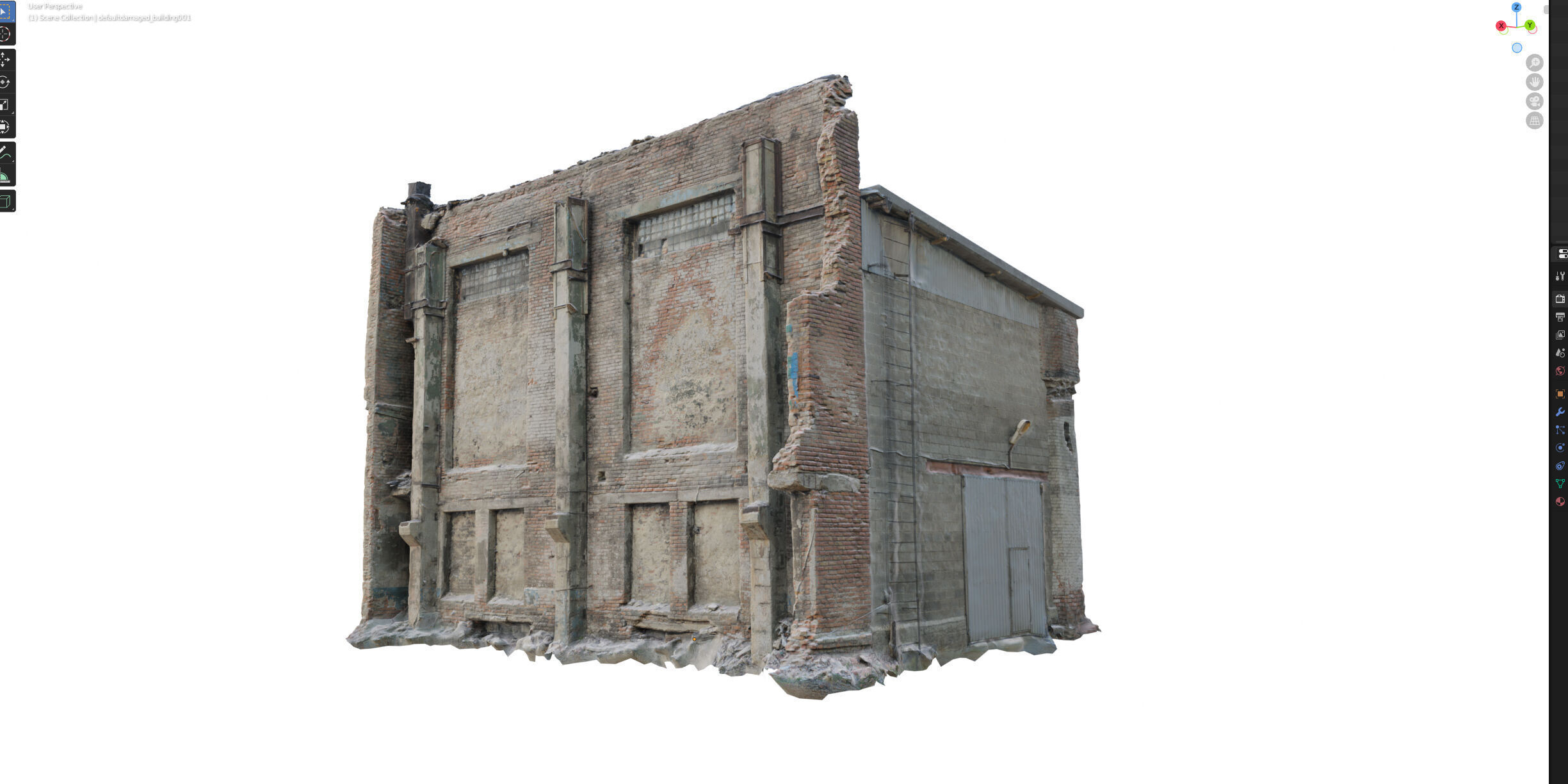 Destroyed industrial building 01 3D model_13