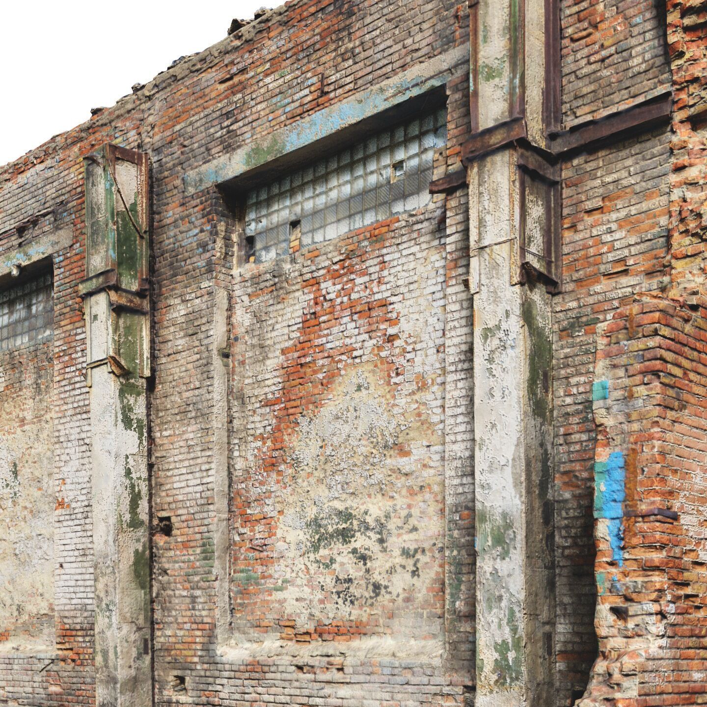 Destroyed industrial building 01 3D model_27