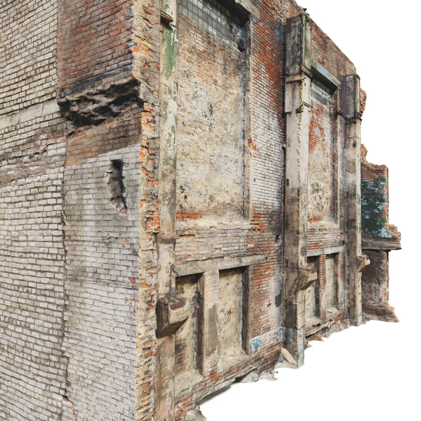 Destroyed industrial building 01 3D model_16