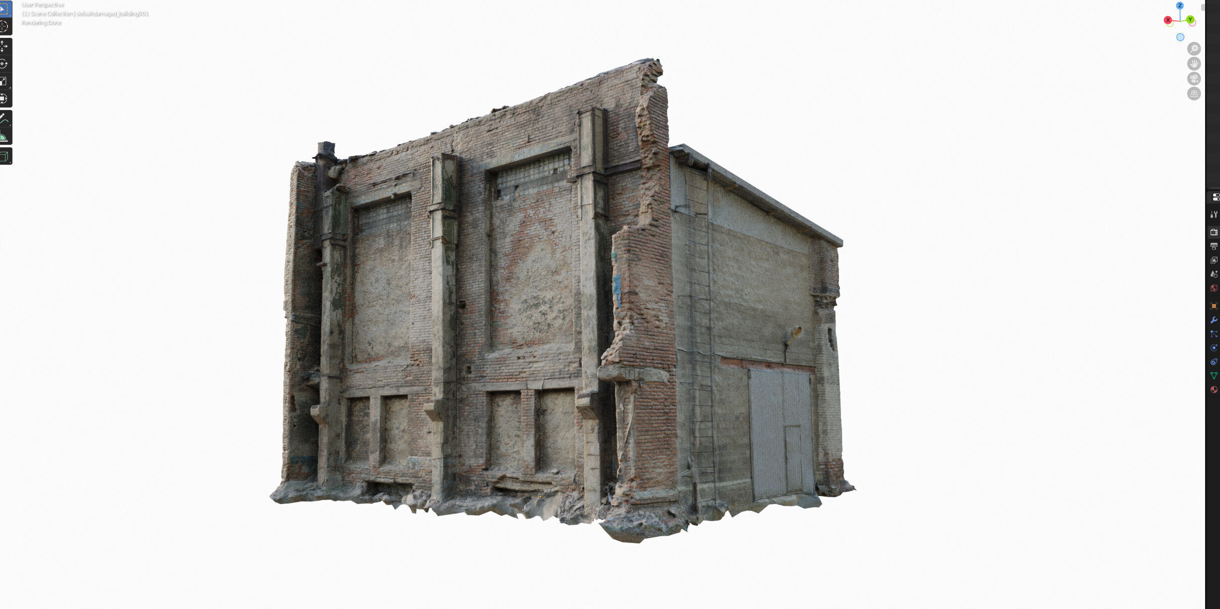 Destroyed industrial building 01 3D model_17