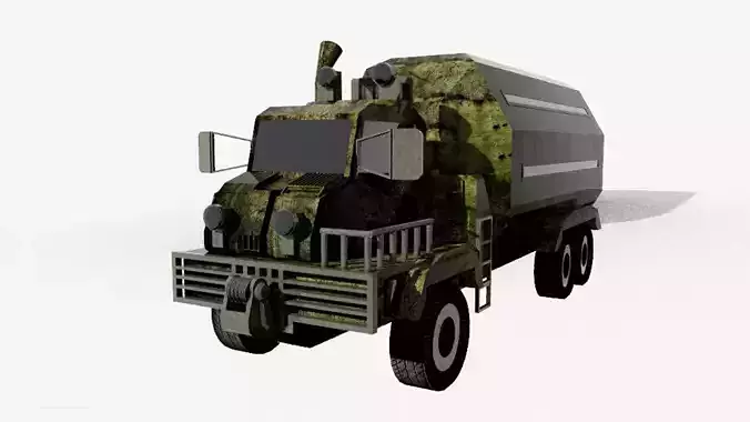 sci-fi military truck 