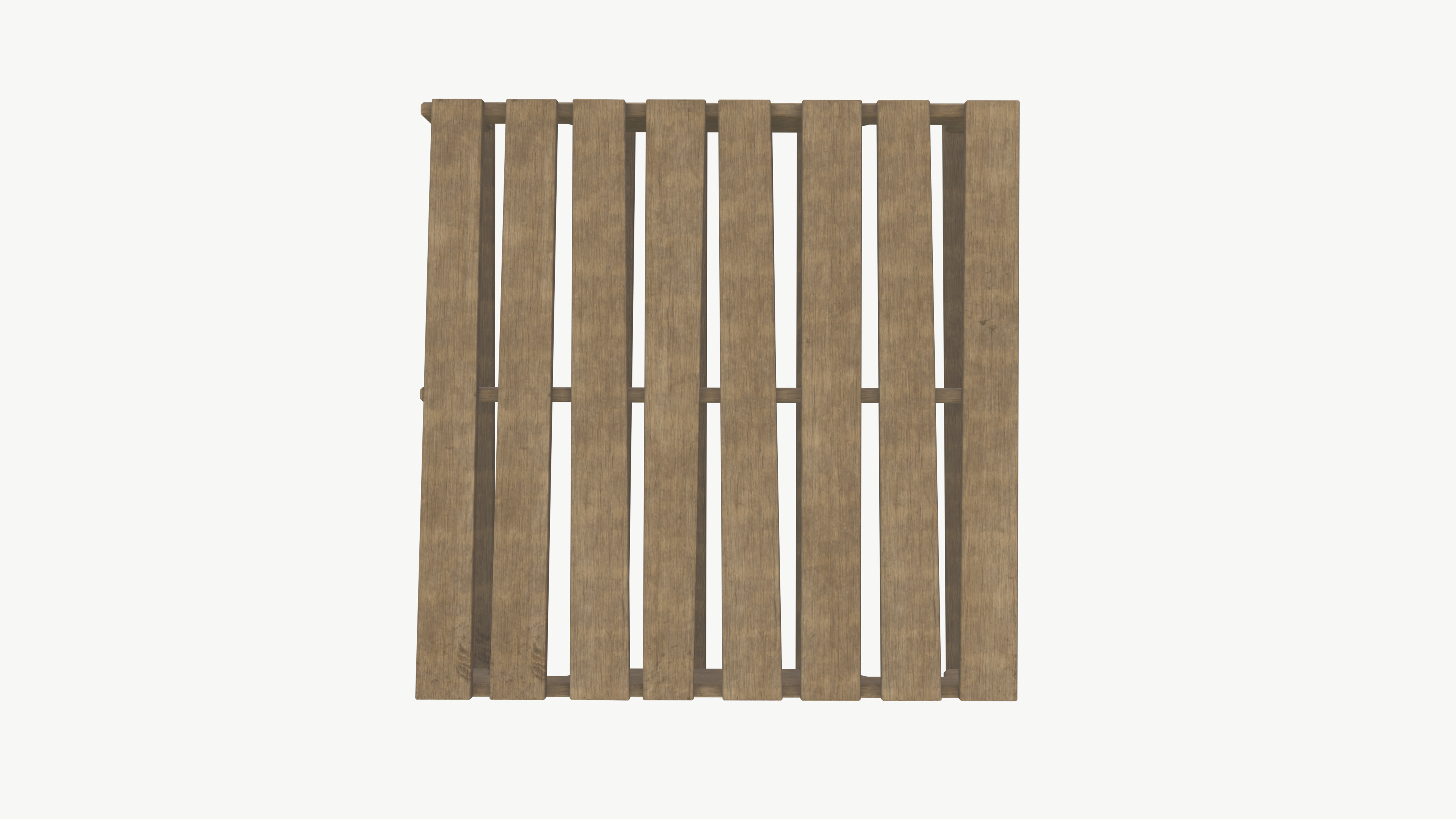 Wooden pallet 3D model_2