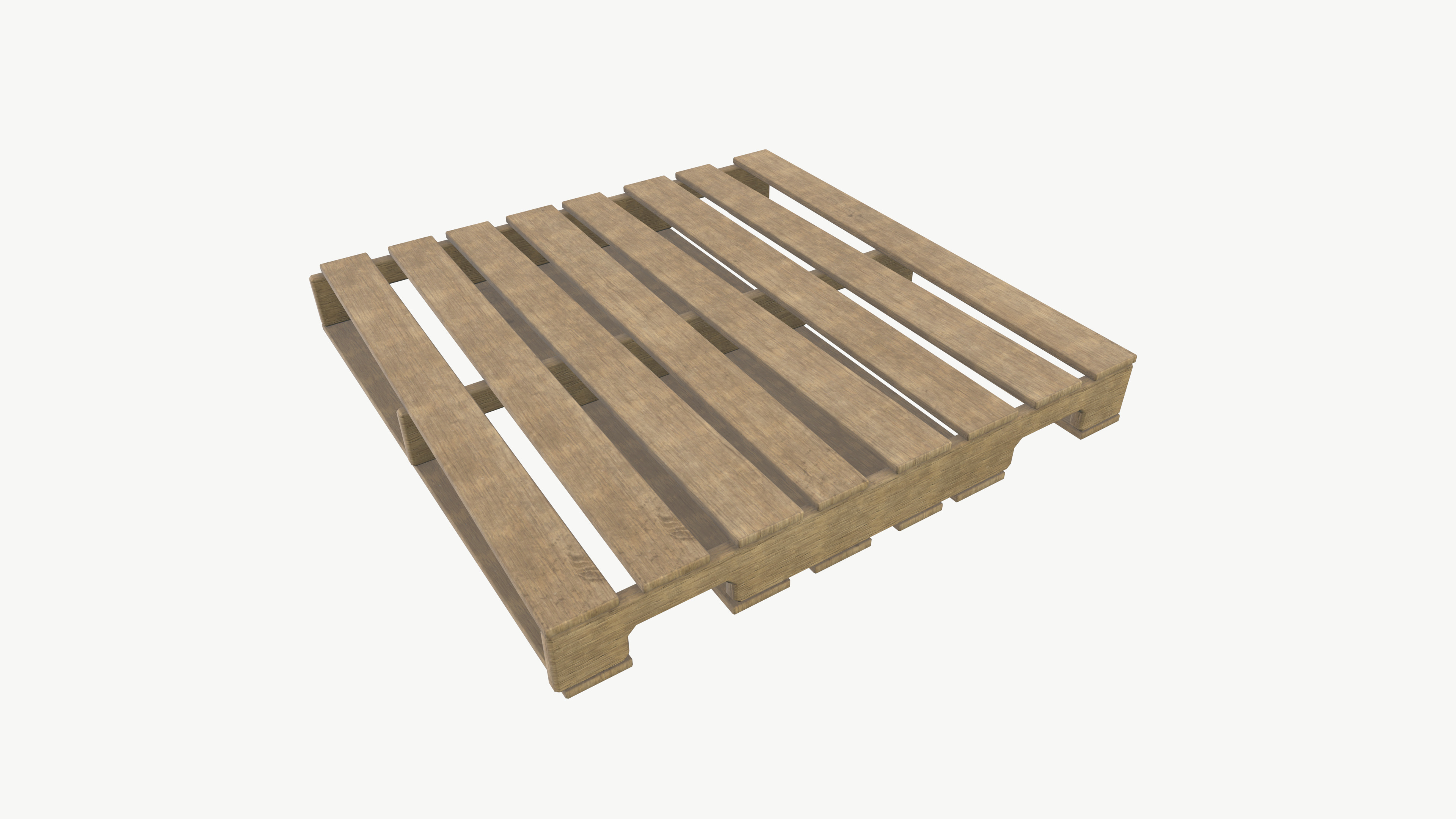 Wooden pallet 3D model_5