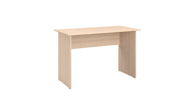 Simple Wooden Table for Office or Classroom 1200x600x760 mm   Free low-poly 3D model