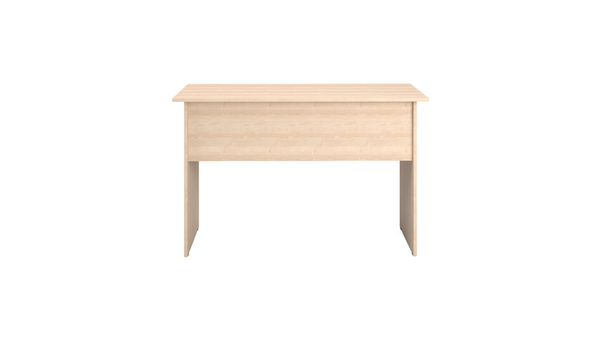 Simple Wooden Table for Office or Classroom 1200x600x760 mm Free low-poly 3D model_2