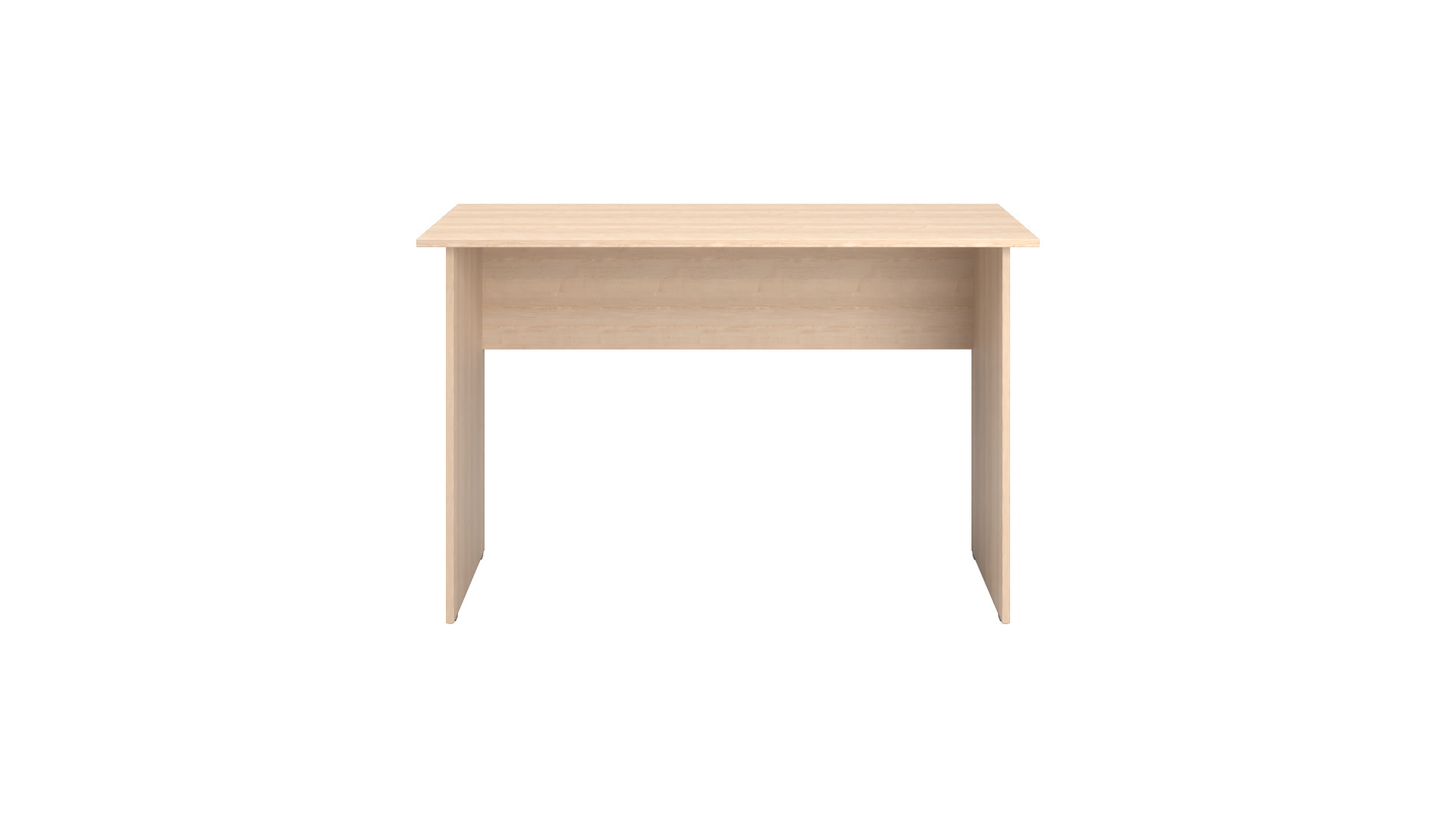 Simple Wooden Table for Office or Classroom 1200x600x760 mm Free low-poly 3D model_1
