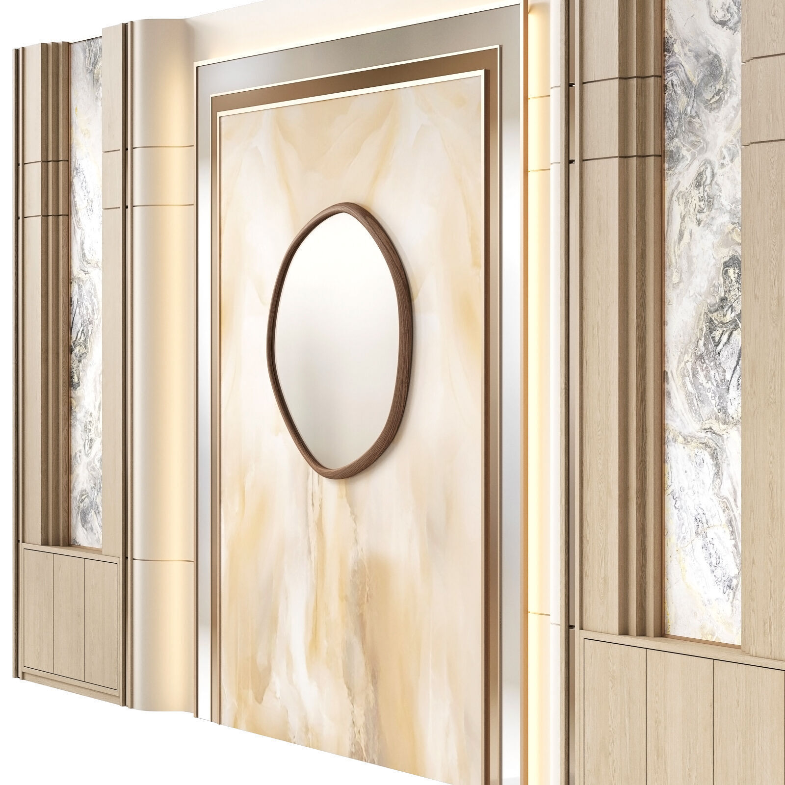 RJ Easy Design decorative wall 01 3D model_2