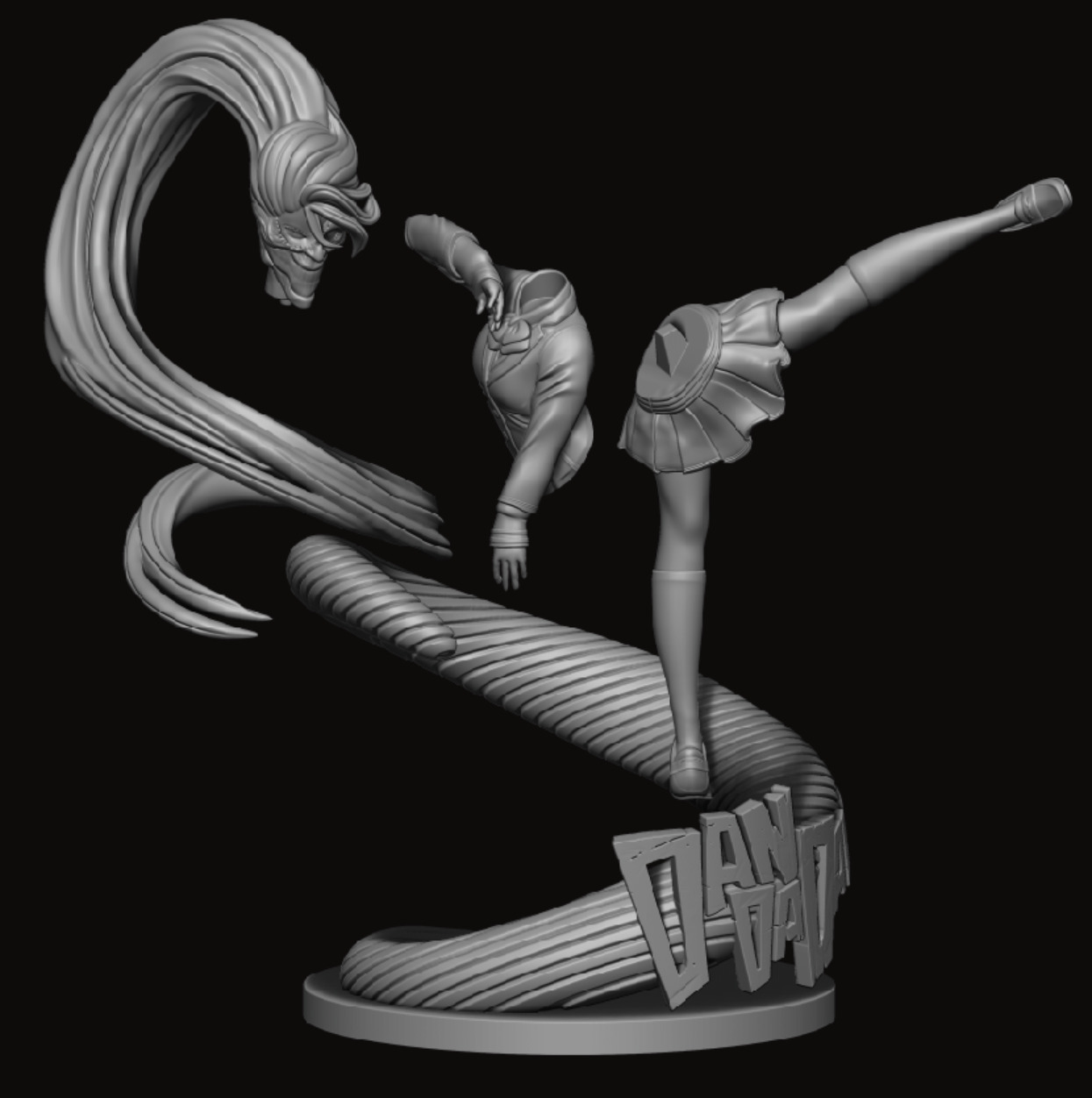 Fan art aira shiratori danda dan 3D print model_2