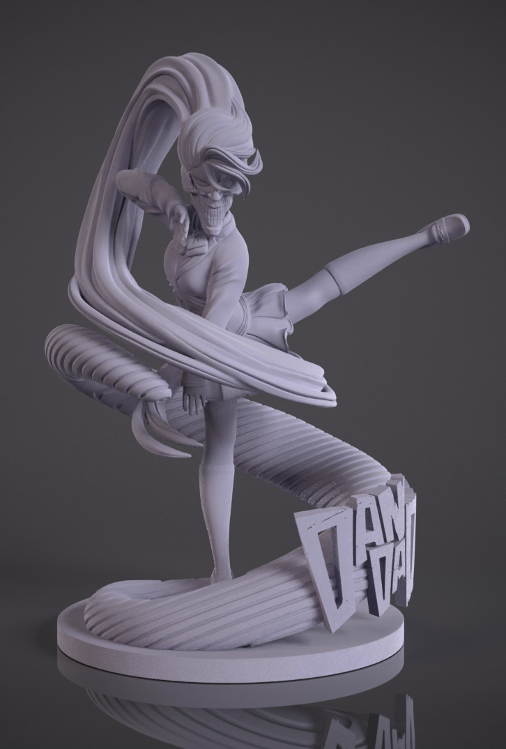 Fan art aira shiratori danda dan 3D print model_1