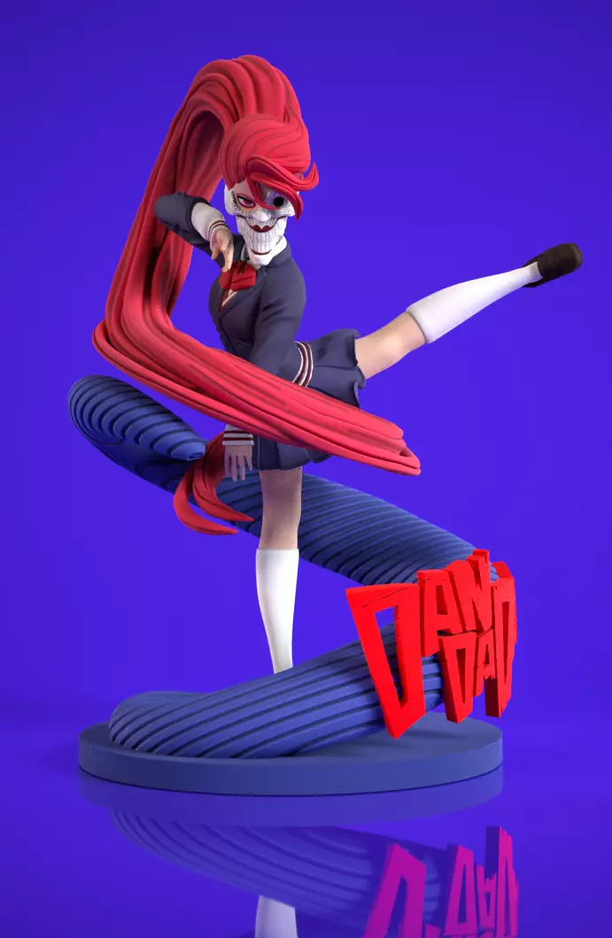 Fan art aira shiratori danda dan 3D print model_0