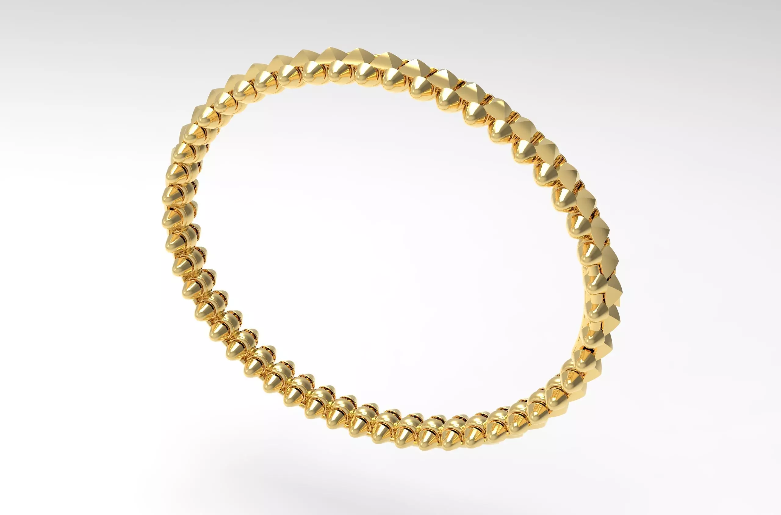 Clash Bracelet 170mm 17Size 3D print model_0