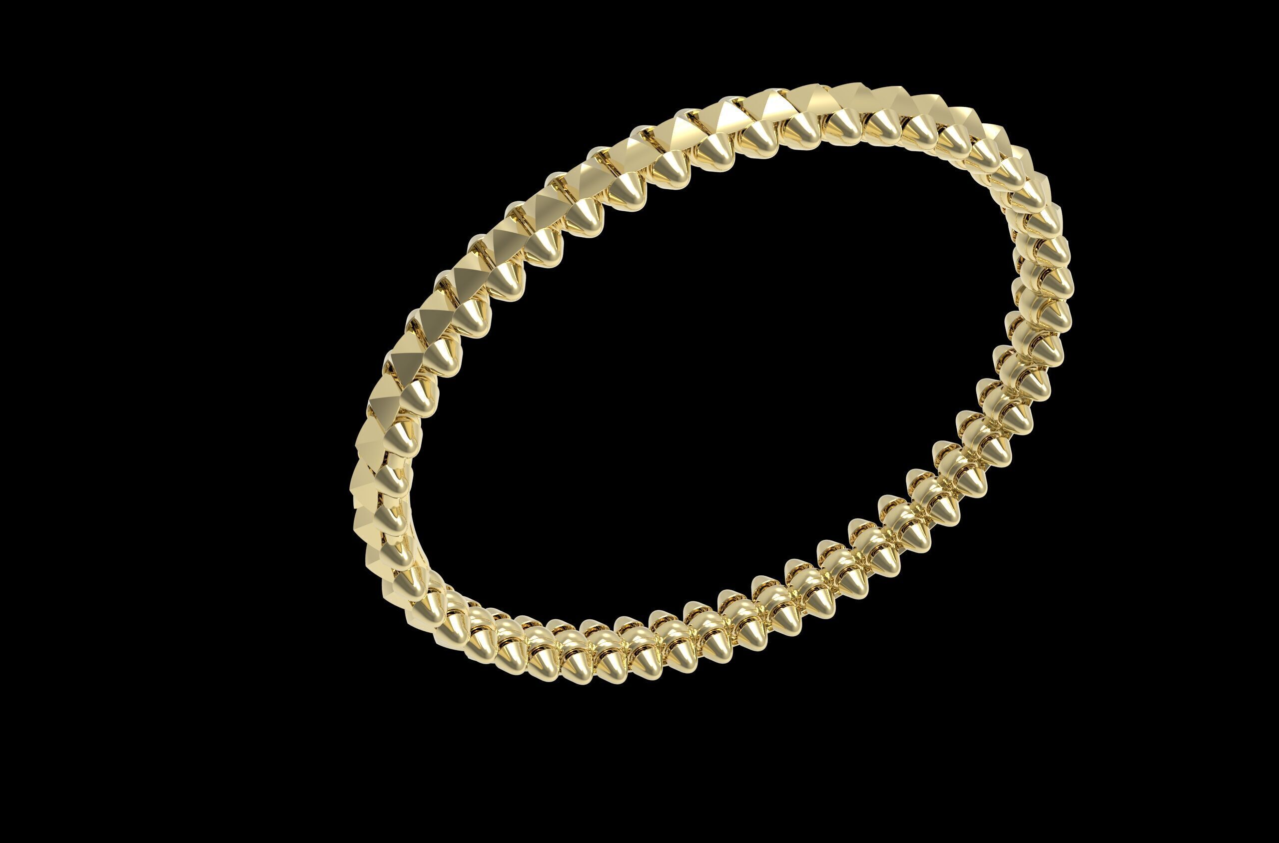 Clash Bracelet 170mm 17Size 3D print model_15