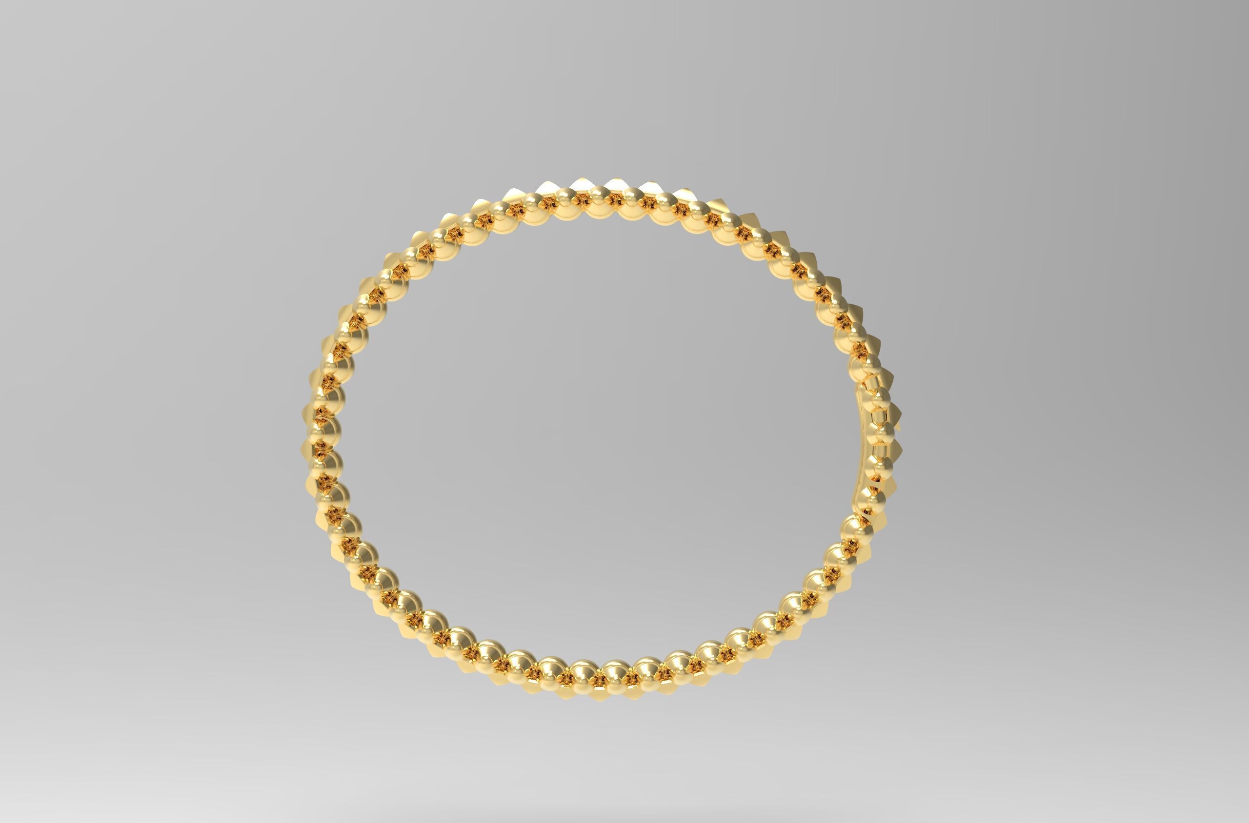 Clash Bracelet 170mm 17Size 3D print model_11