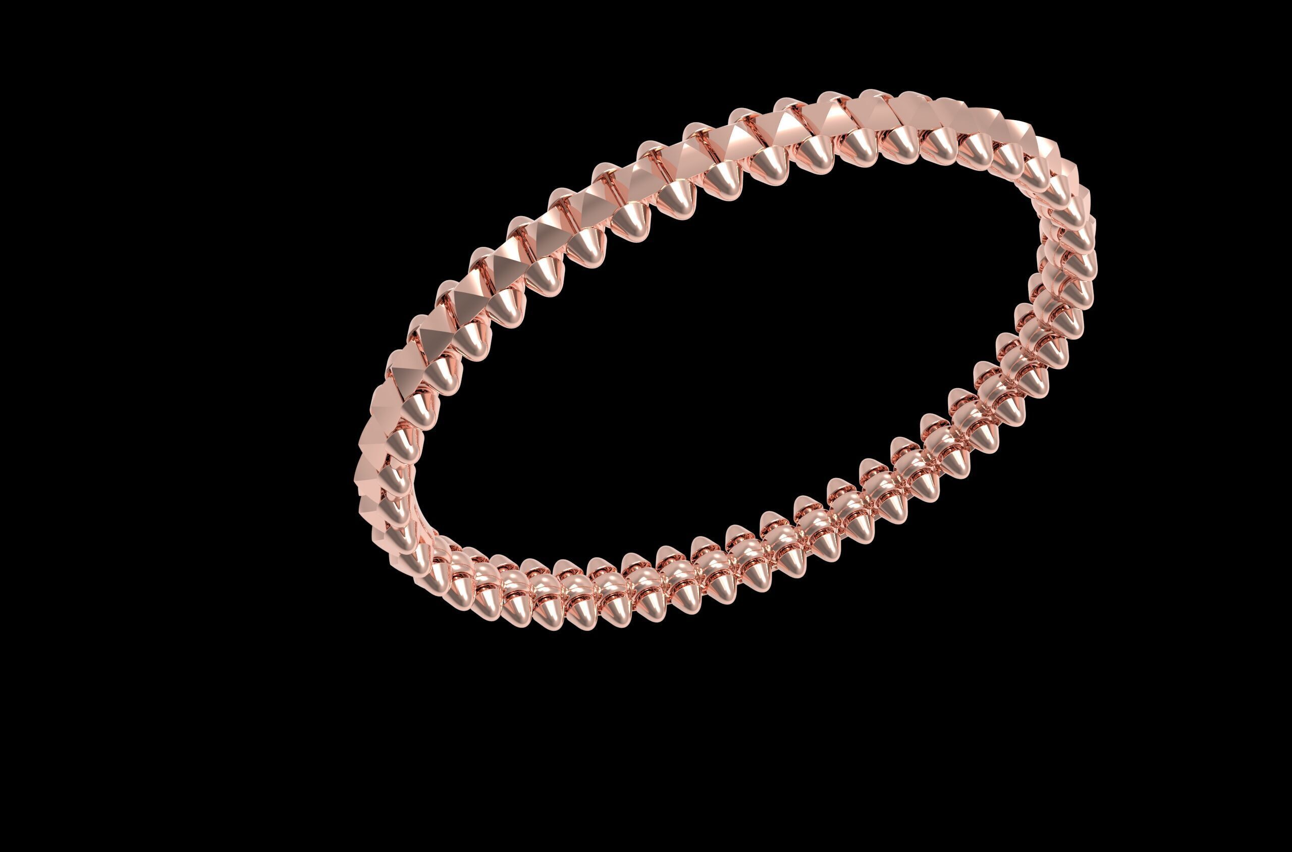 Clash Bracelet 170mm 17Size 3D print model_5