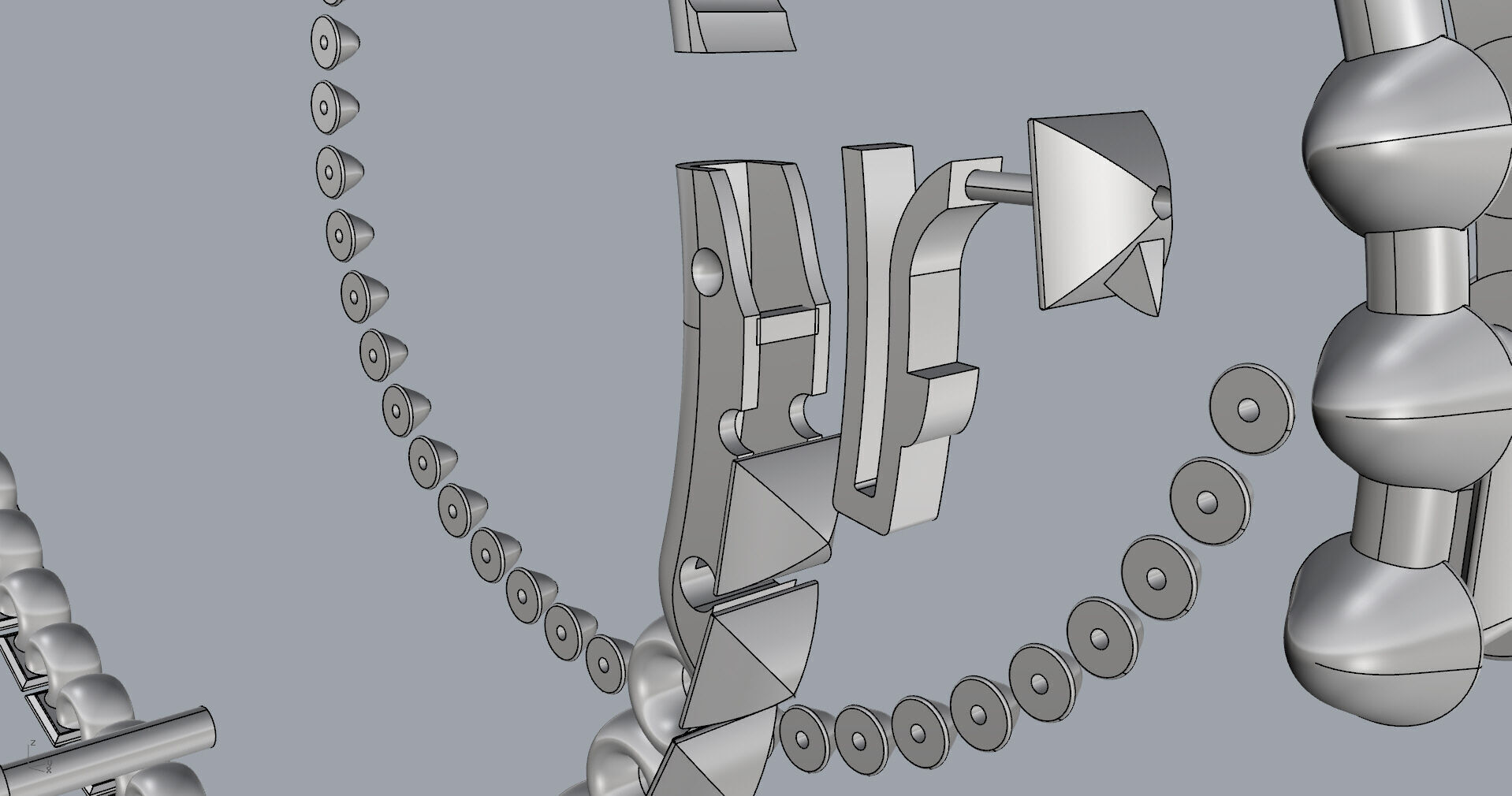 Clash Bracelet 170mm 17Size 3D print model_20