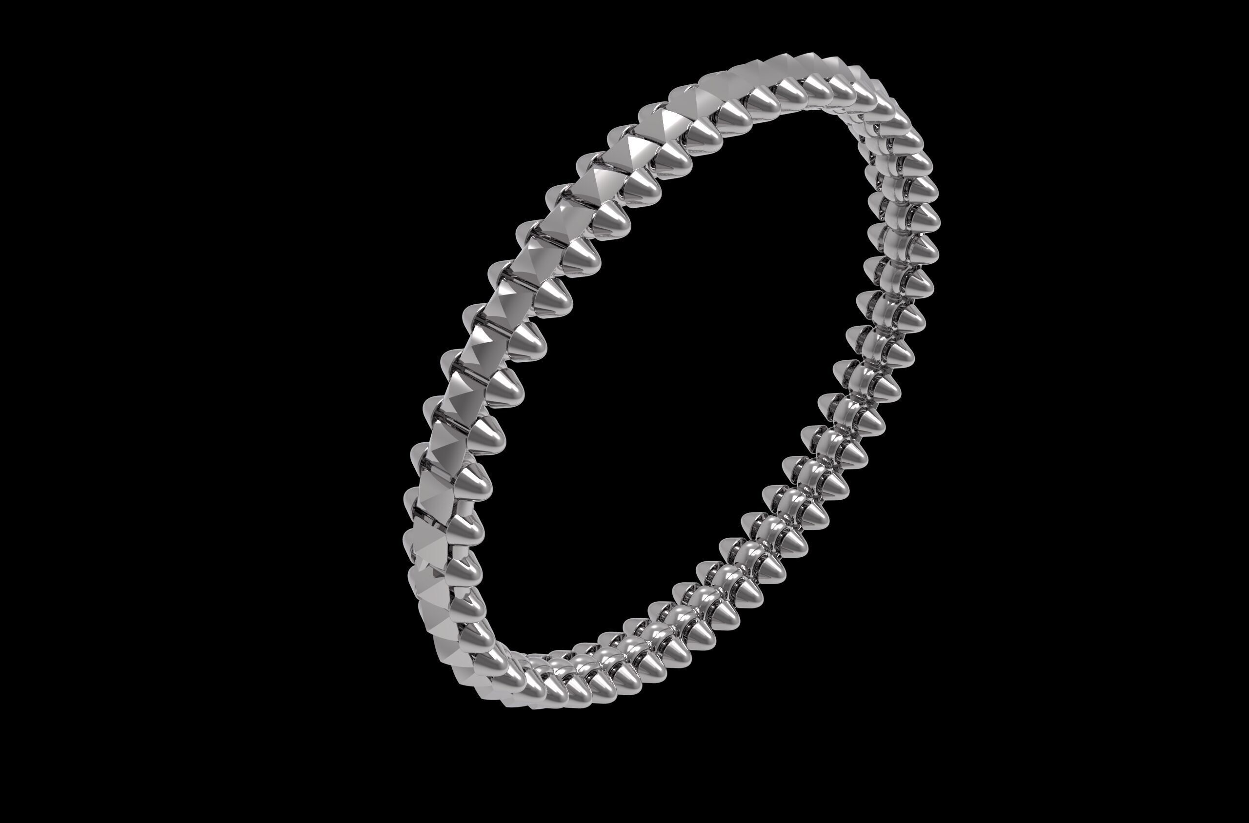 Clash Bracelet 170mm 17Size 3D print model_14