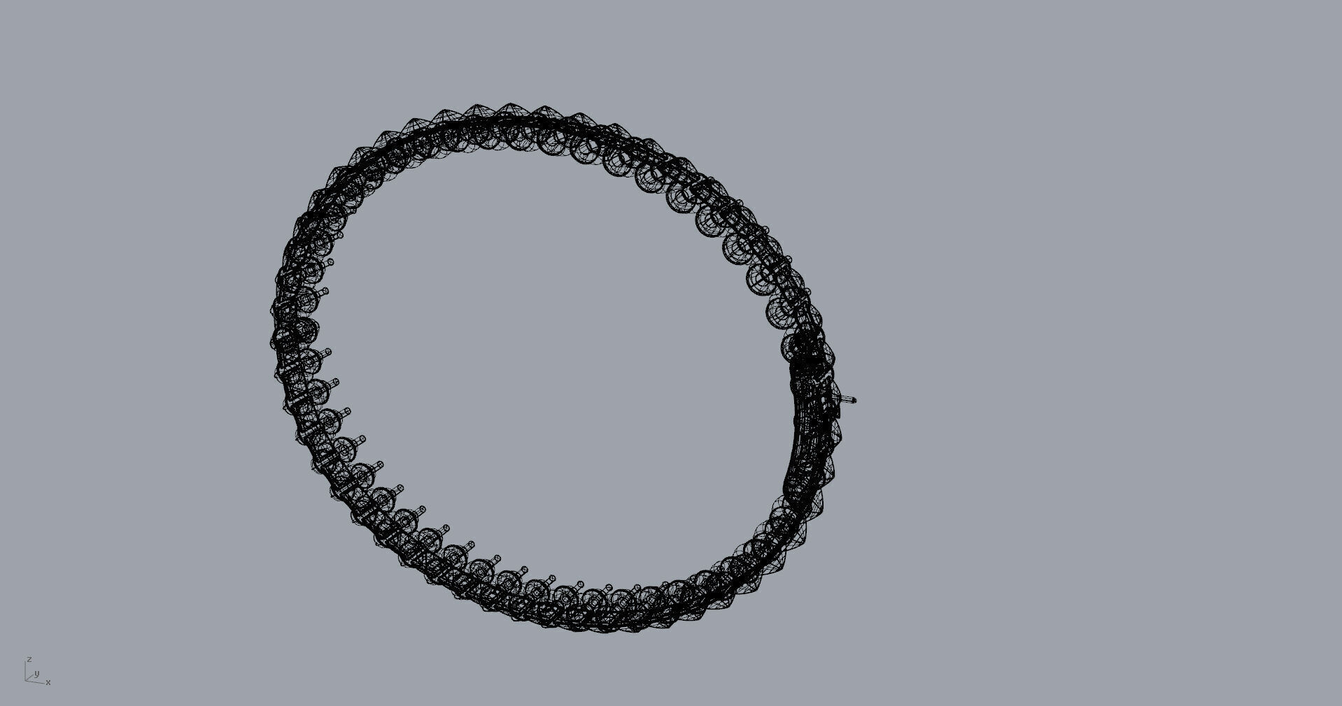 Clash Bracelet 170mm 17Size 3D print model_24