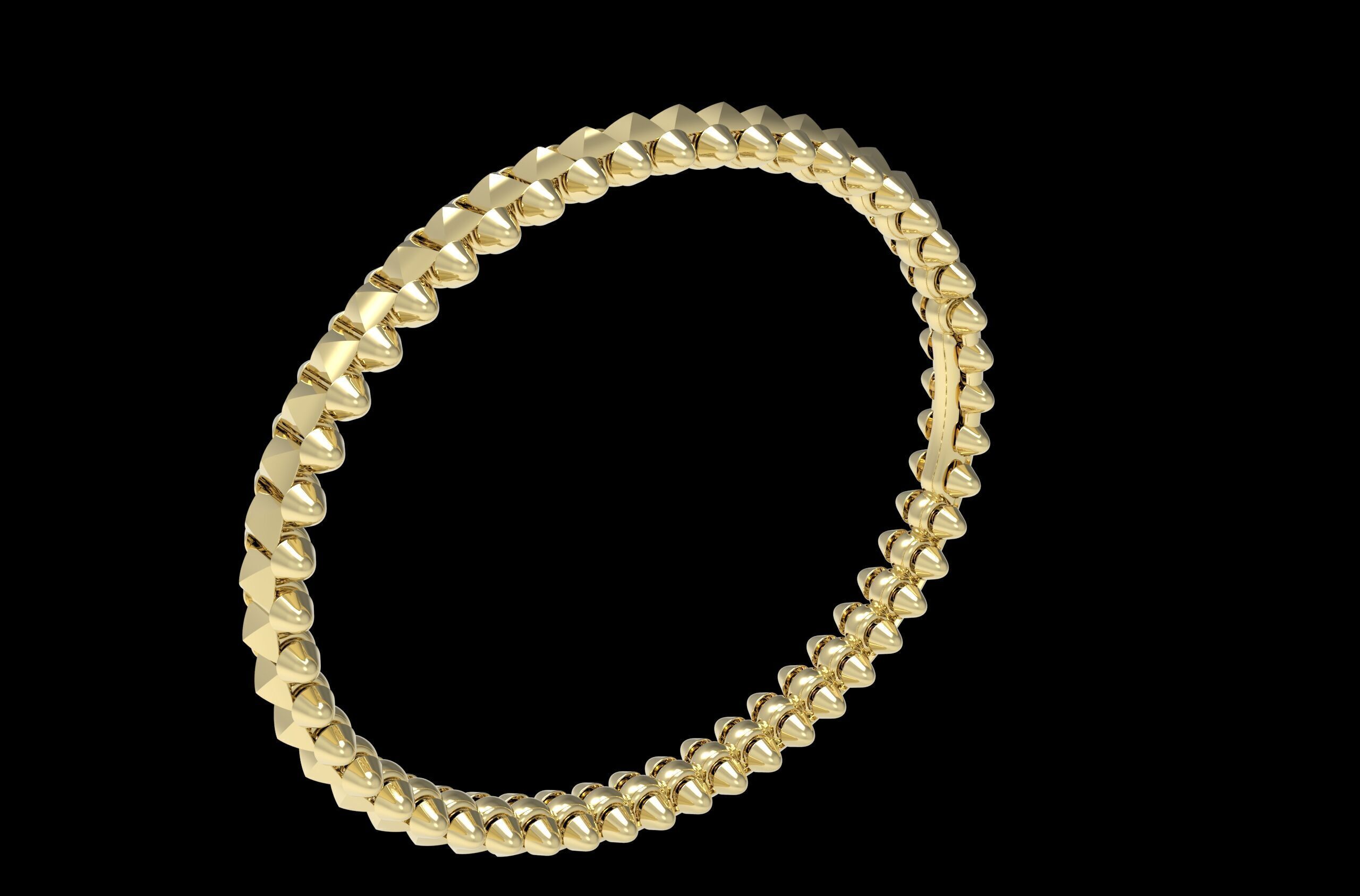 Clash Bracelet 170mm 17Size 3D print model_9