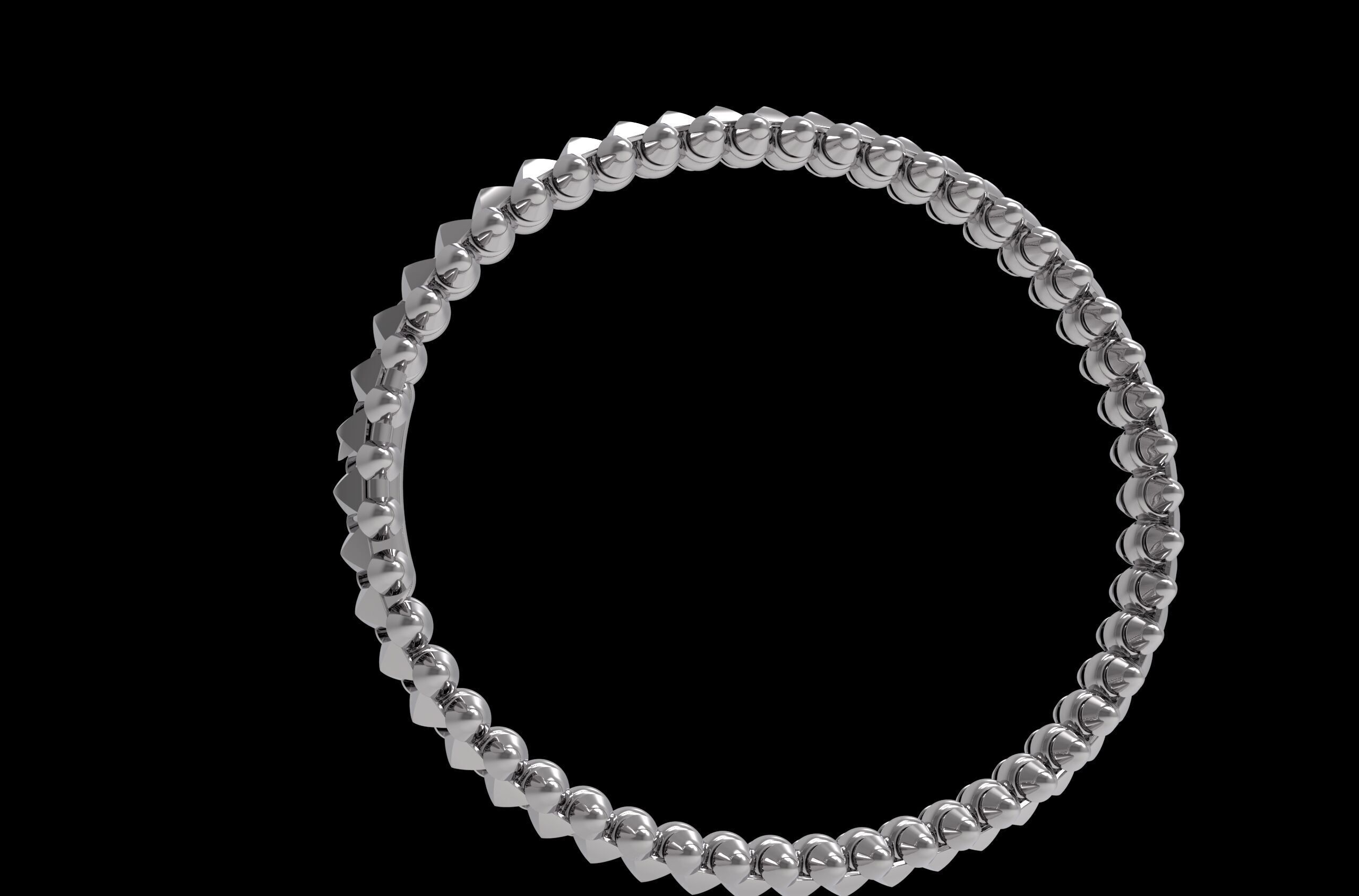 Clash Bracelet 170mm 17Size 3D print model_13