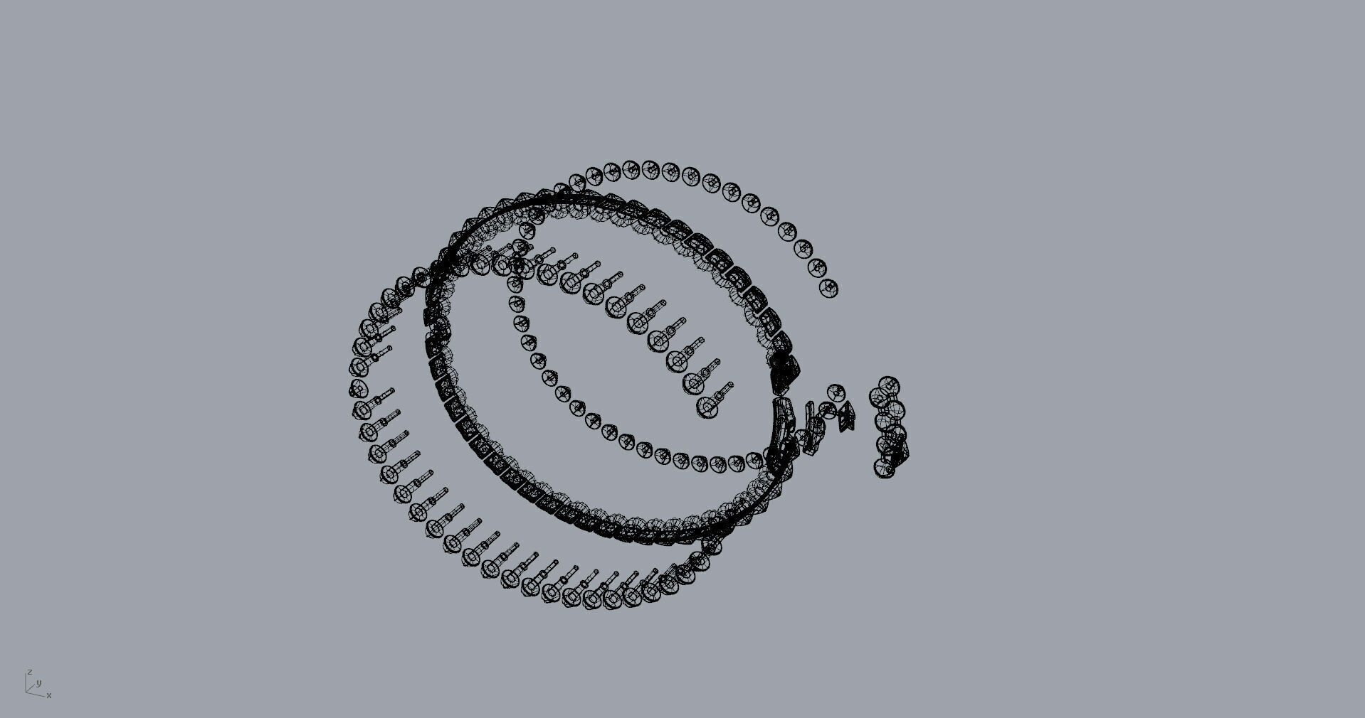 Clash Bracelet 170mm 17Size 3D print model_22