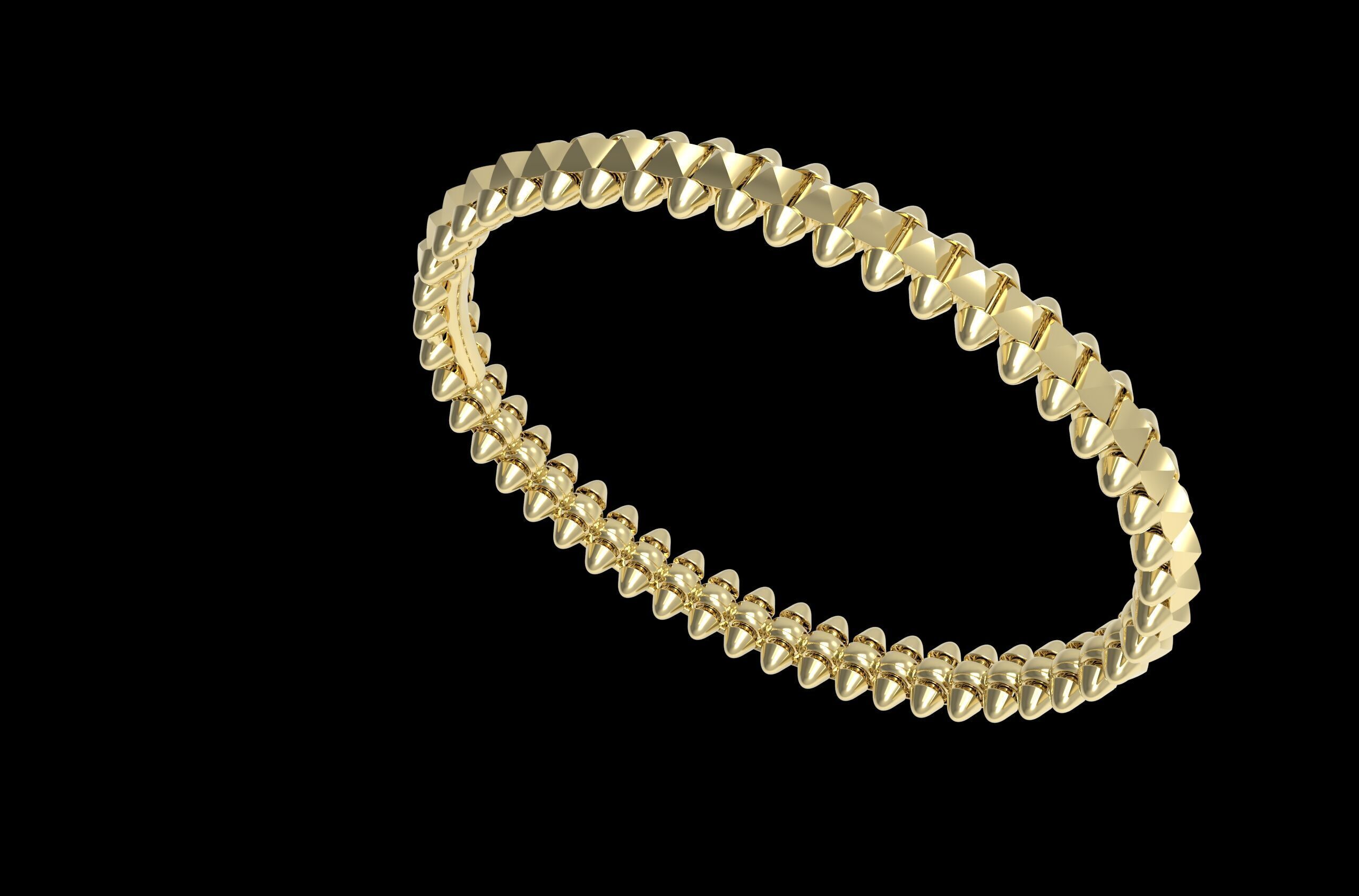 Clash Bracelet 170mm 17Size 3D print model_1