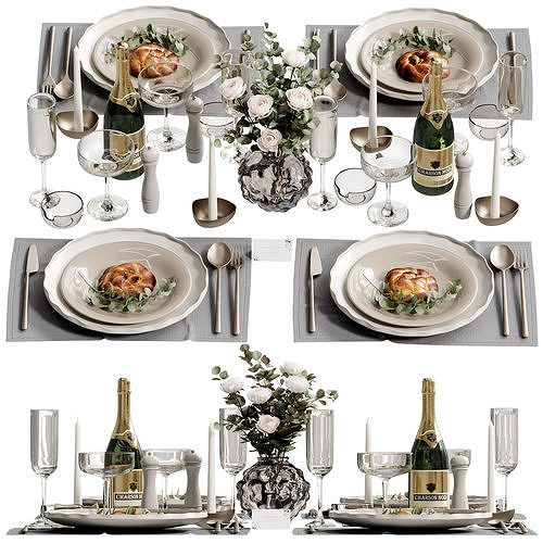 Table Set 13 3D model