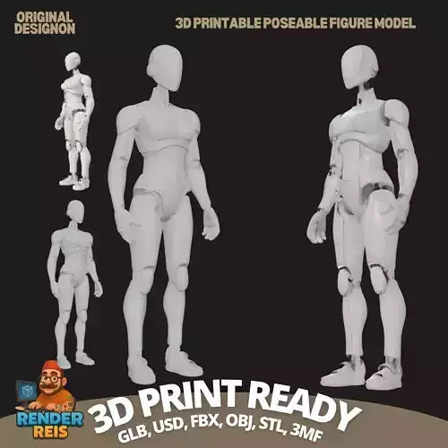  Articulated Human Body 3D print model